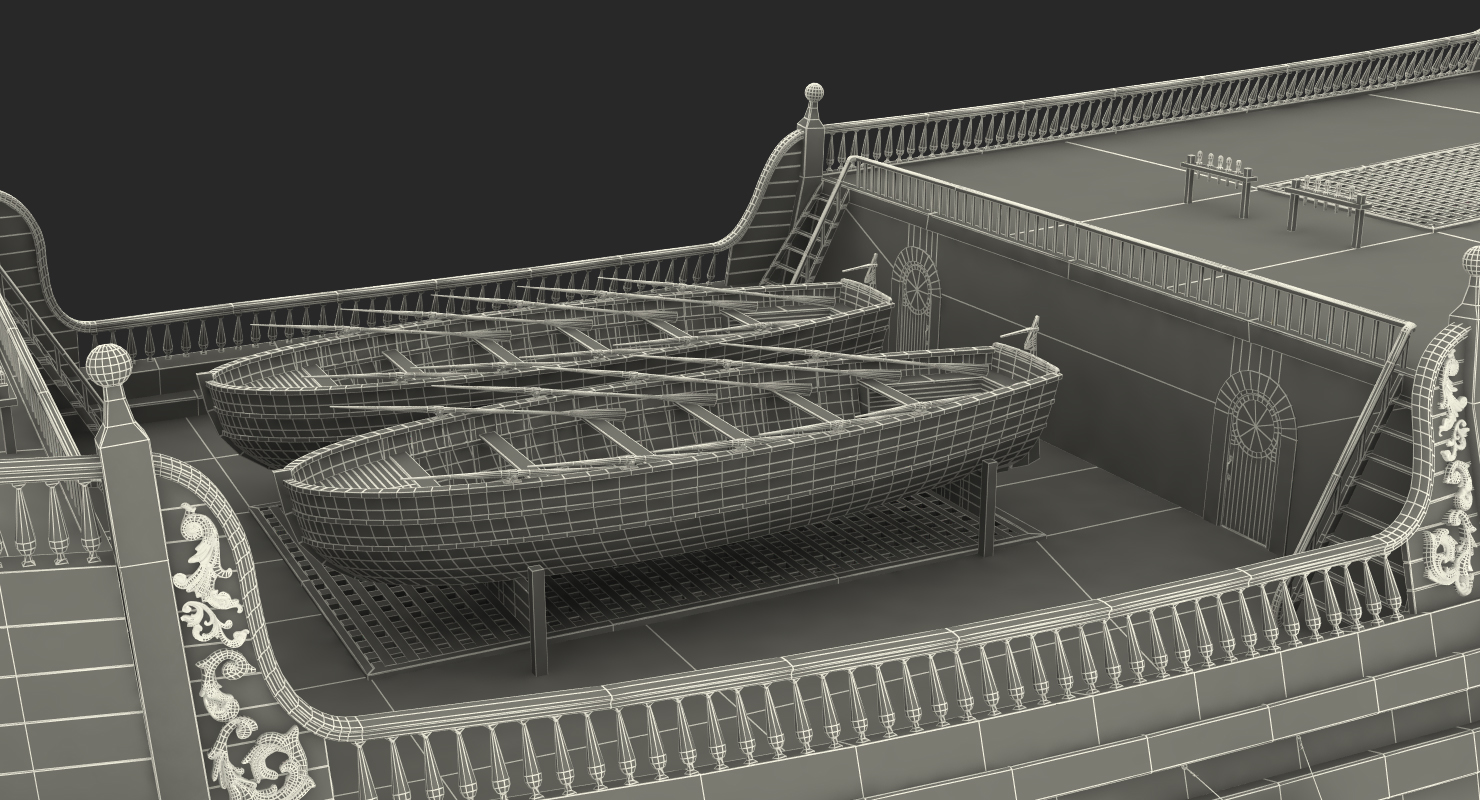 3D Galeon Ship Body