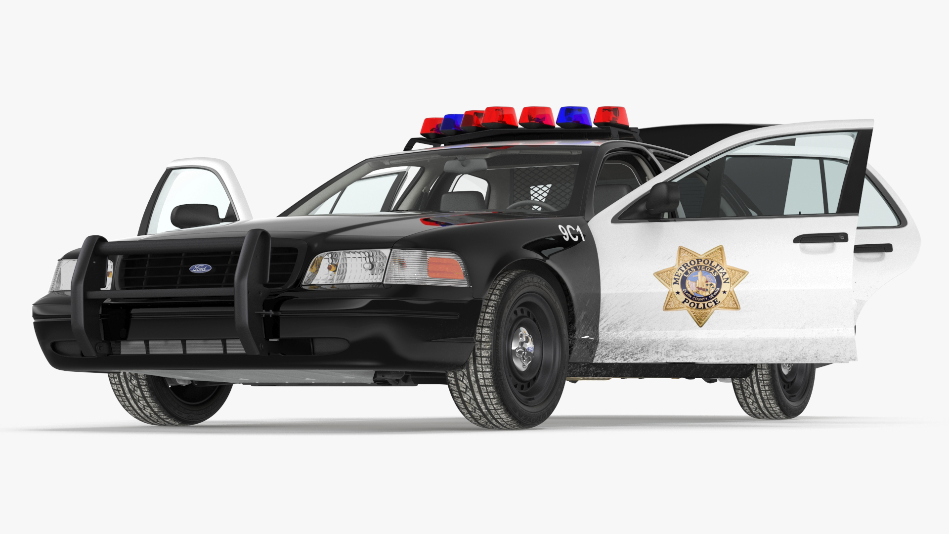 Police Interceptor Sedan Ford Crown Victoria 3D model