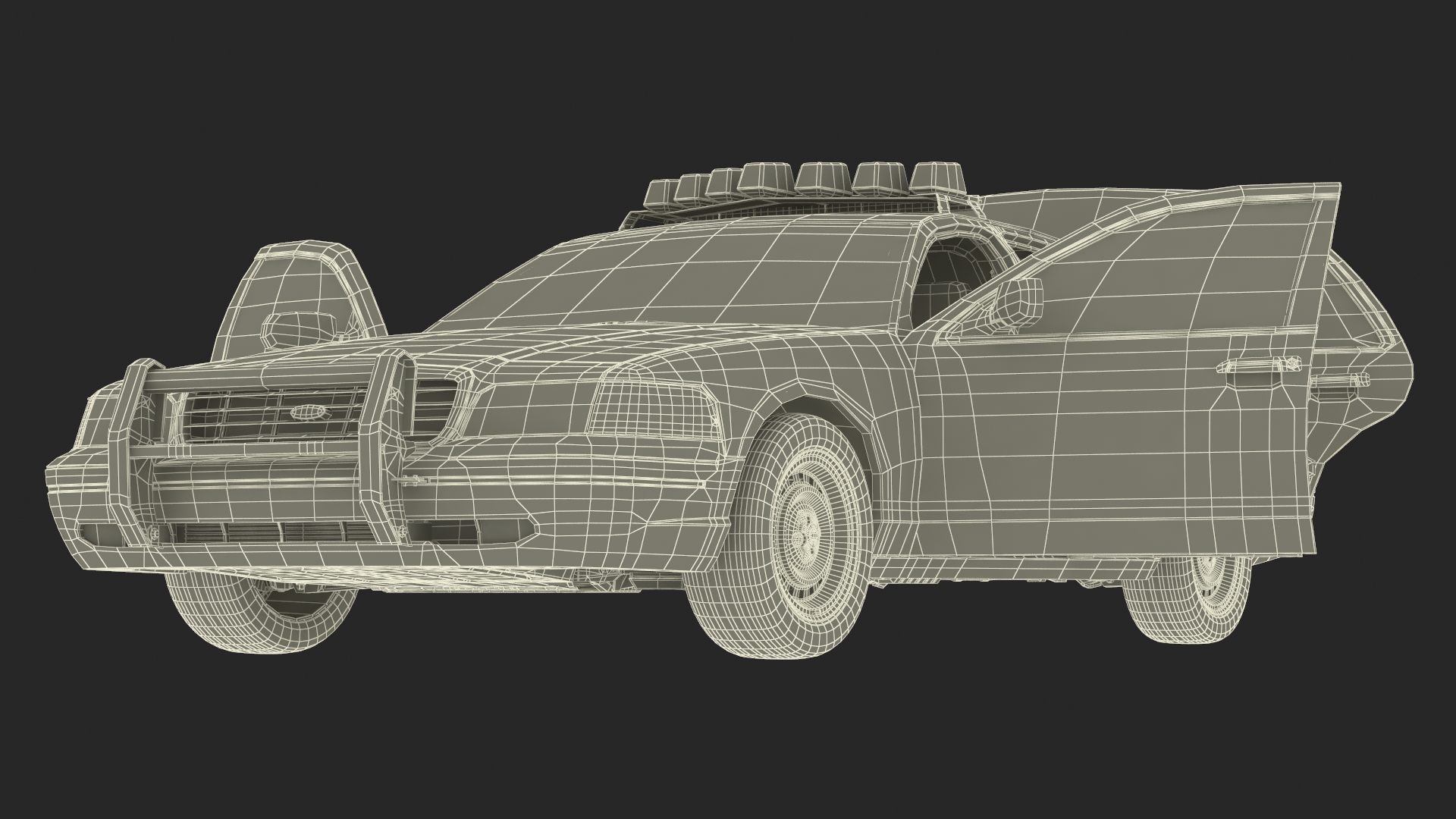 Police Interceptor Sedan Ford Crown Victoria 3D model