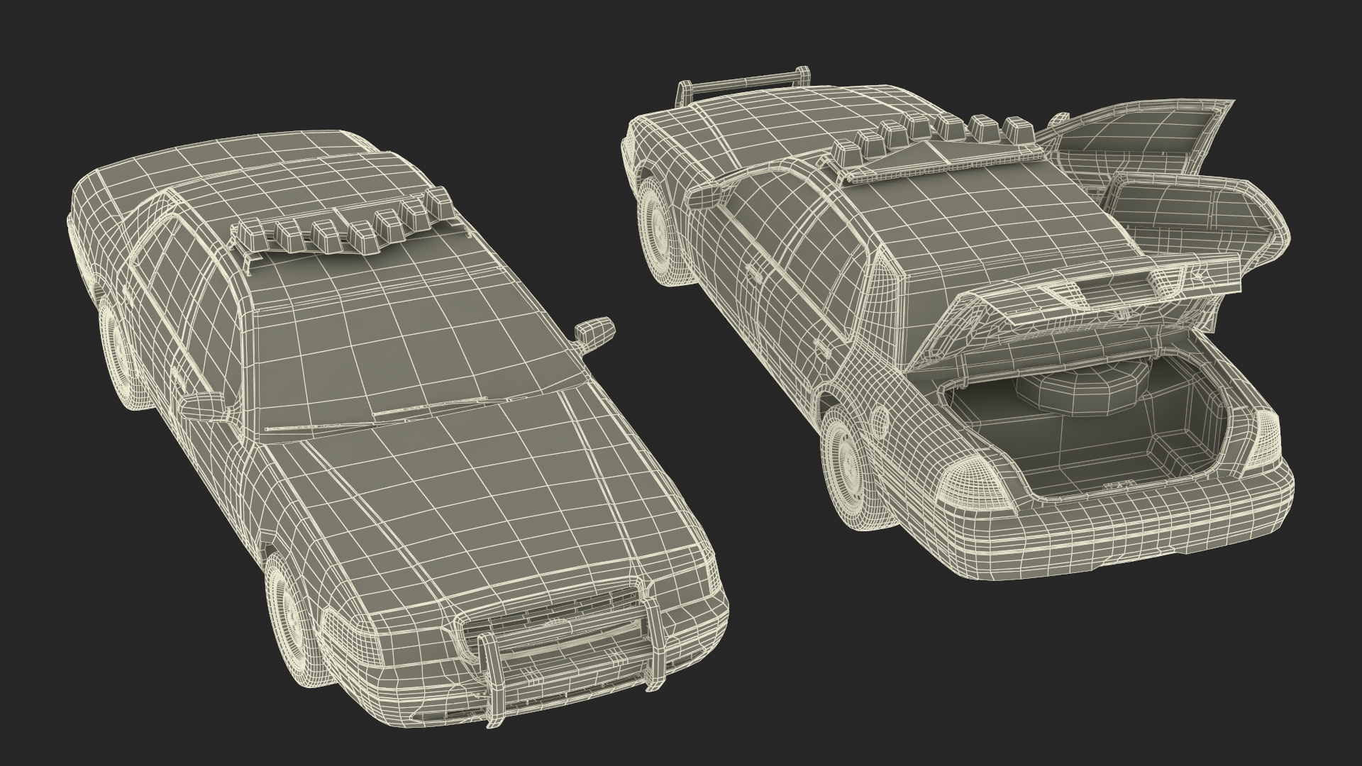 Police Interceptor Sedan Ford Crown Victoria 3D model