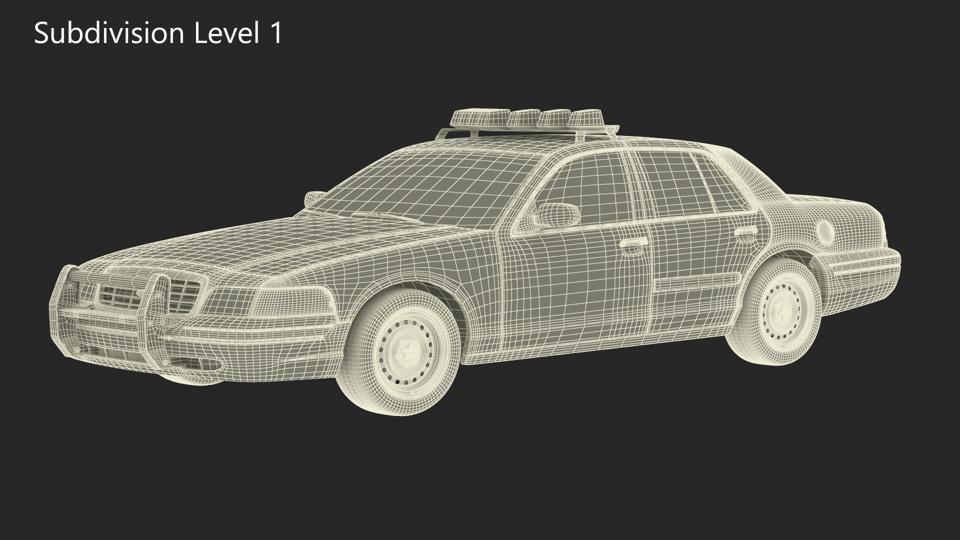 Police Interceptor Sedan Ford Crown Victoria 3D model