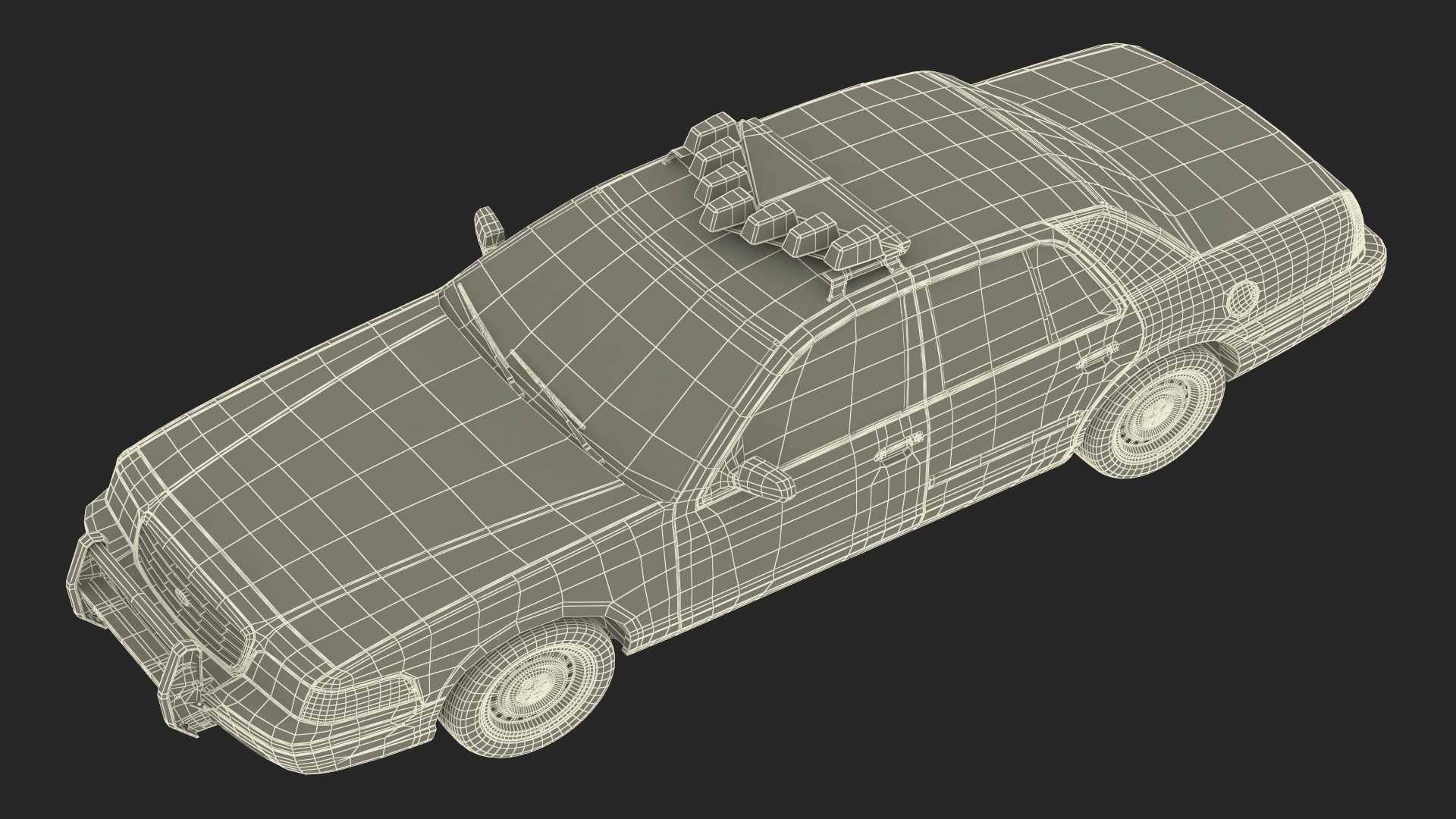 Police Interceptor Sedan Ford Crown Victoria 3D model