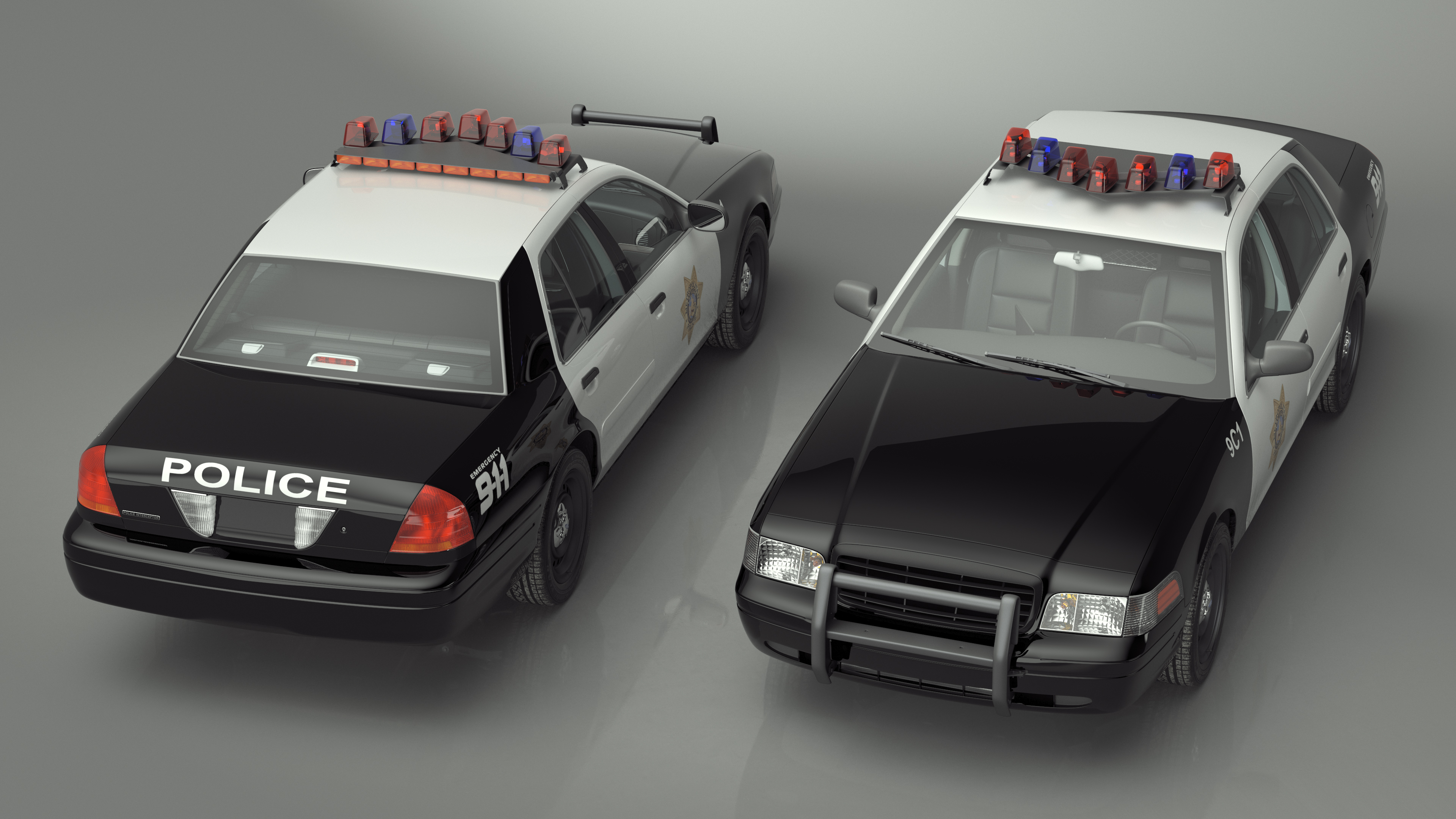 Police Interceptor Sedan Ford Crown Victoria 3D model