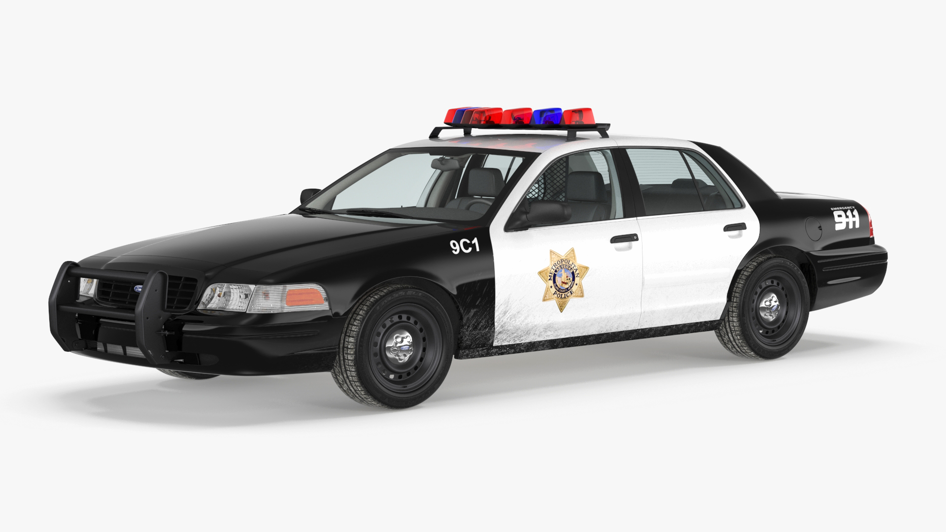 Police Interceptor Sedan Ford Crown Victoria 3D model
