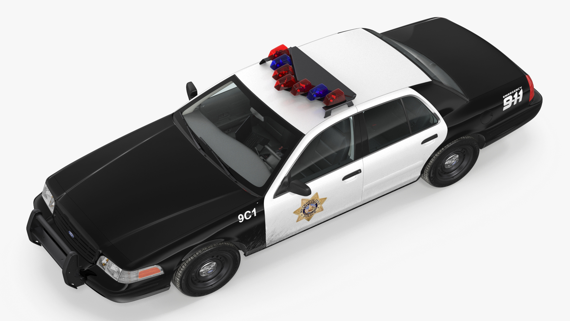 Police Interceptor Sedan Ford Crown Victoria 3D model