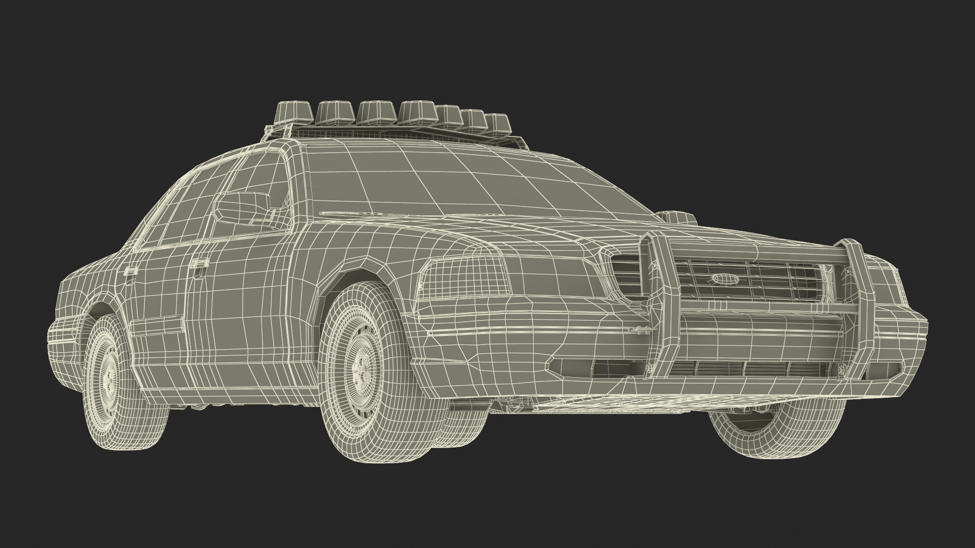 Police Interceptor Sedan Ford Crown Victoria 3D model