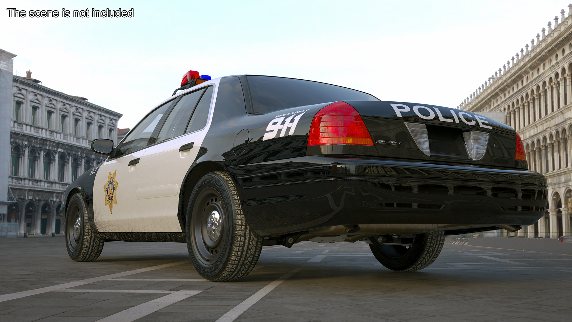 Police Interceptor Sedan Ford Crown Victoria 3D model