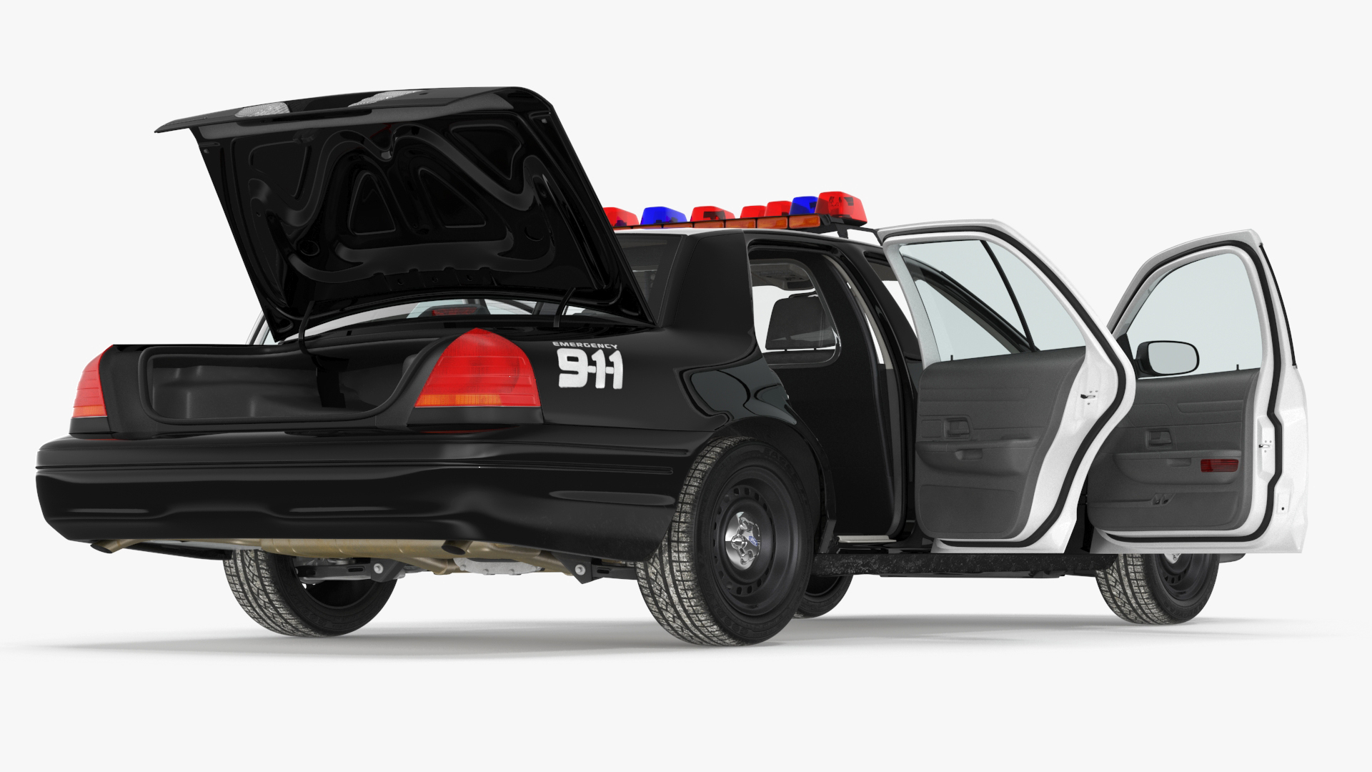 Police Interceptor Sedan Ford Crown Victoria 3D model