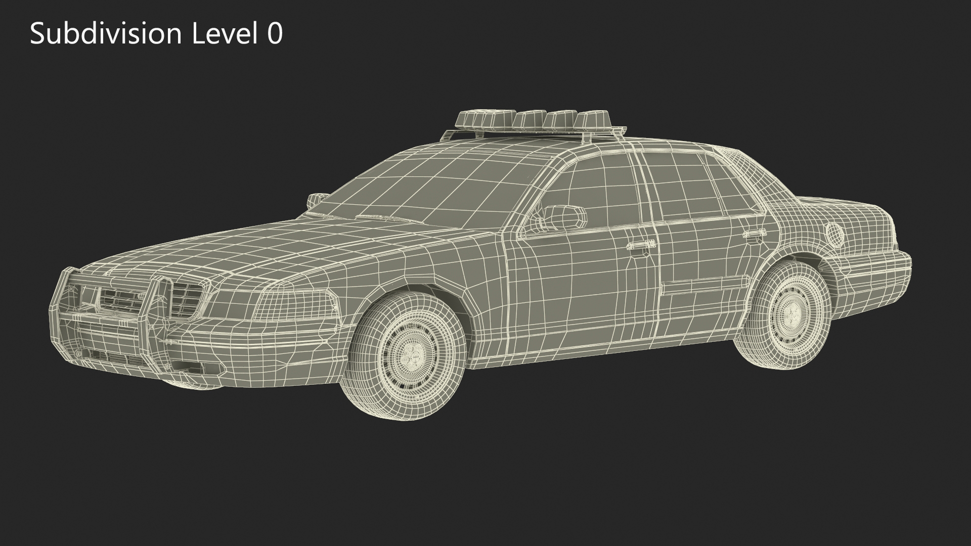 Police Interceptor Sedan Ford Crown Victoria 3D model