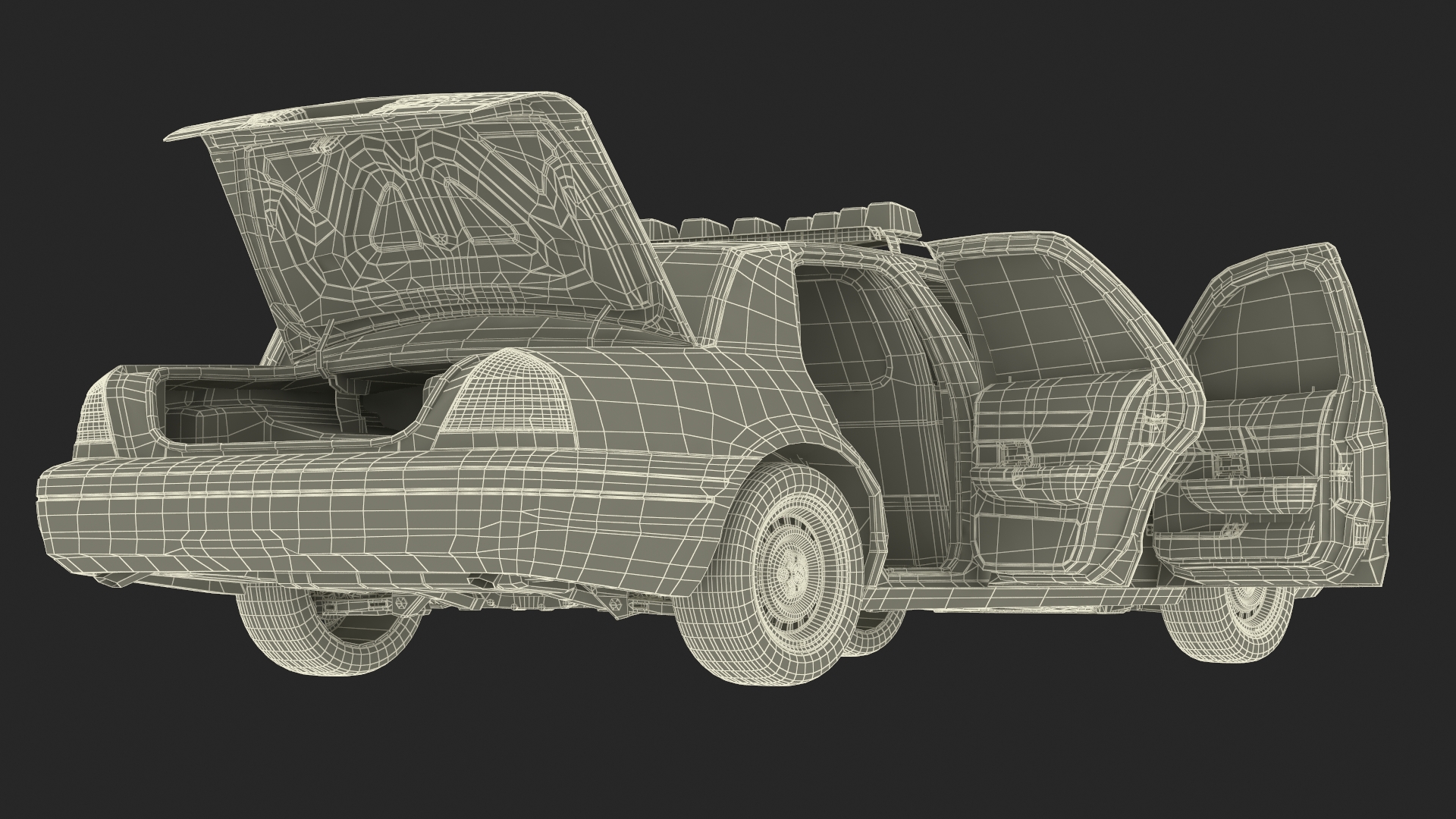 Police Interceptor Sedan Ford Crown Victoria 3D model