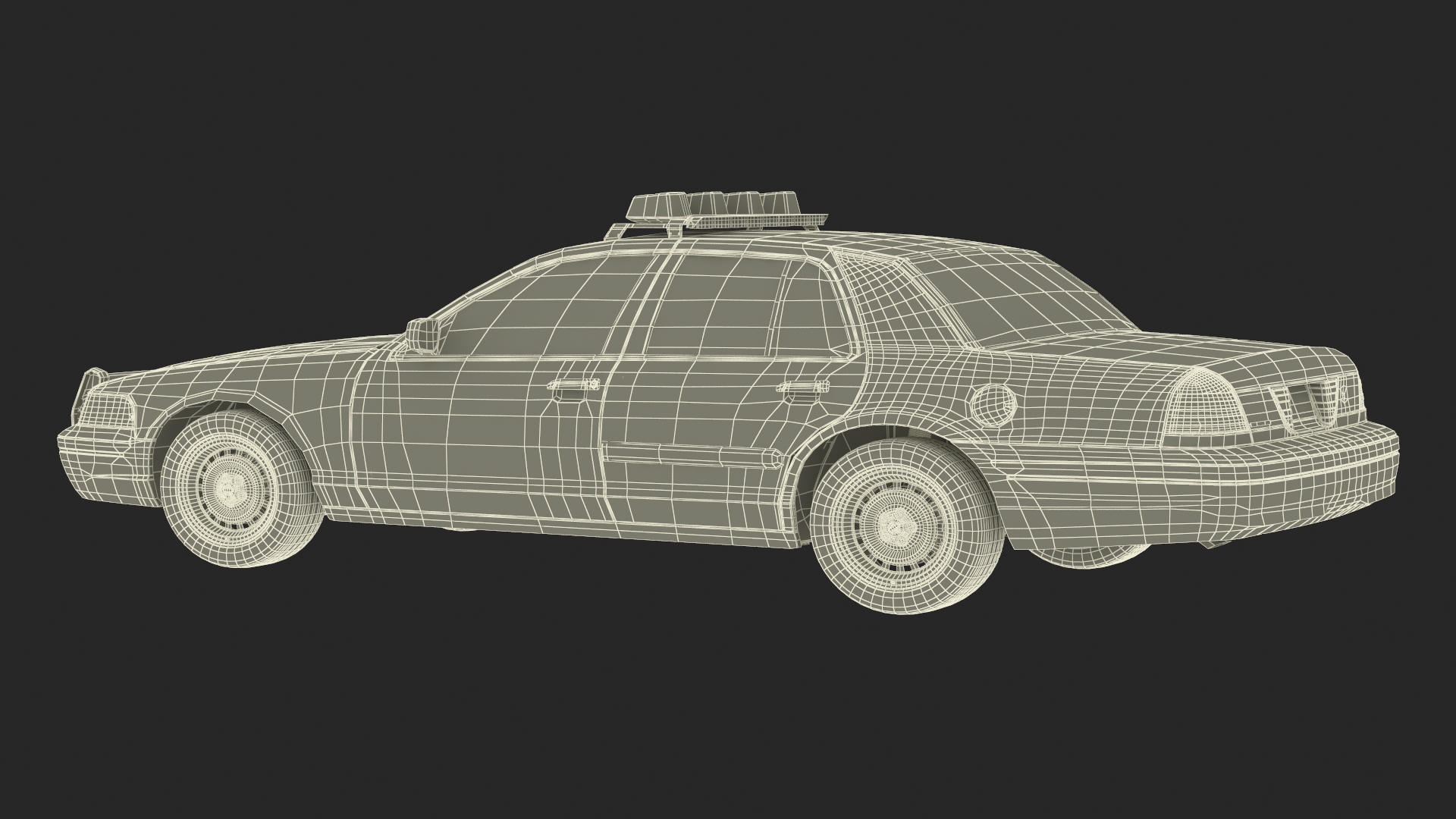 Police Interceptor Sedan Ford Crown Victoria 3D model