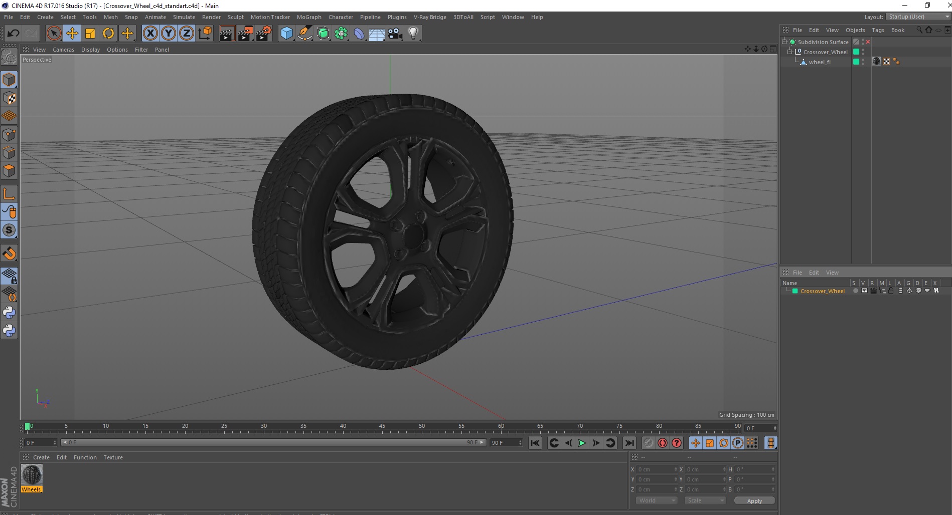 3D model Crossover Wheel