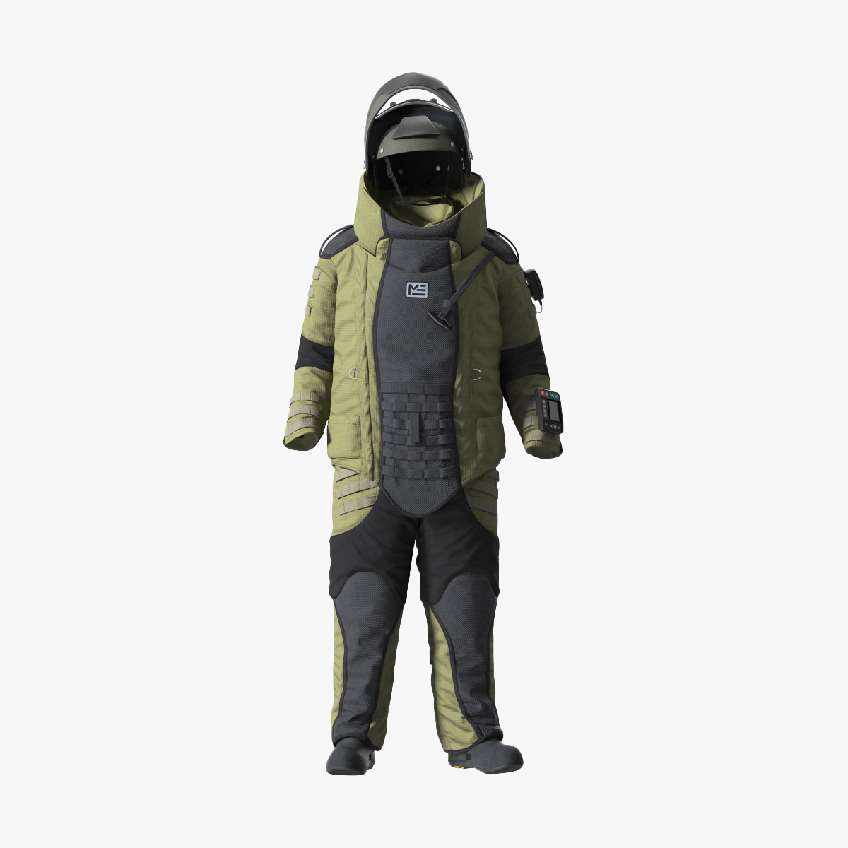 EOD 10 Bomb Suit Without Person Rigged for Maya 3D