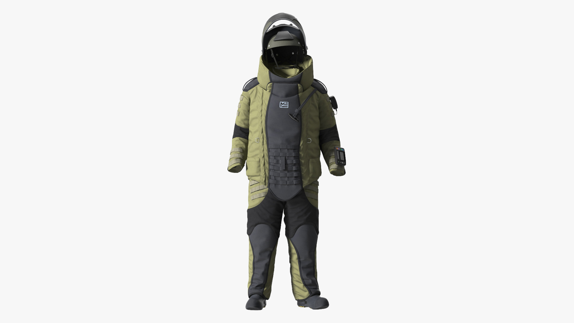 EOD 10 Bomb Suit Without Person Rigged for Maya 3D