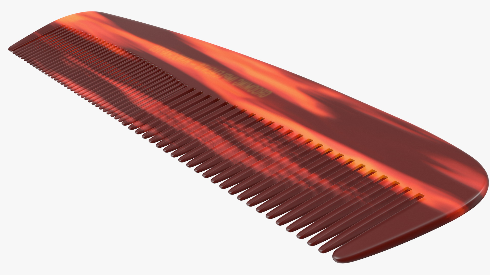 Pocket Comb Brown 3D