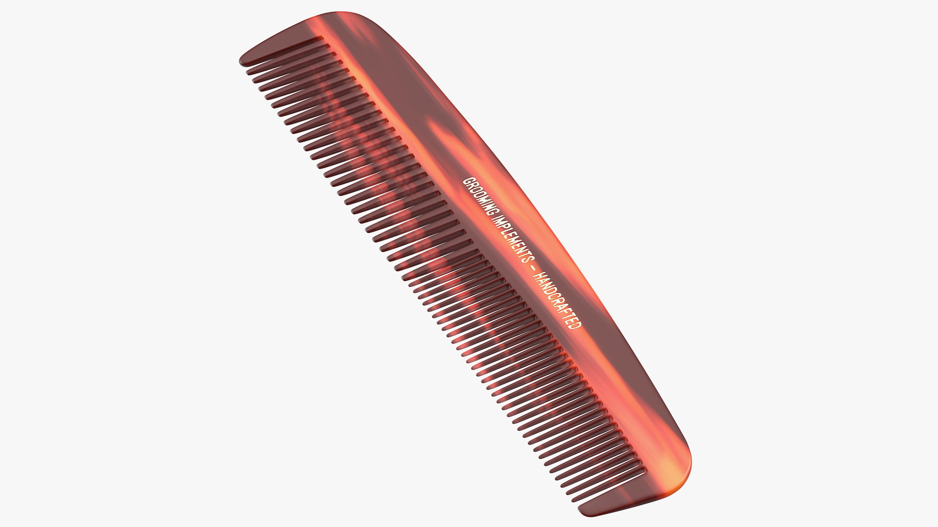 Pocket Comb Brown 3D
