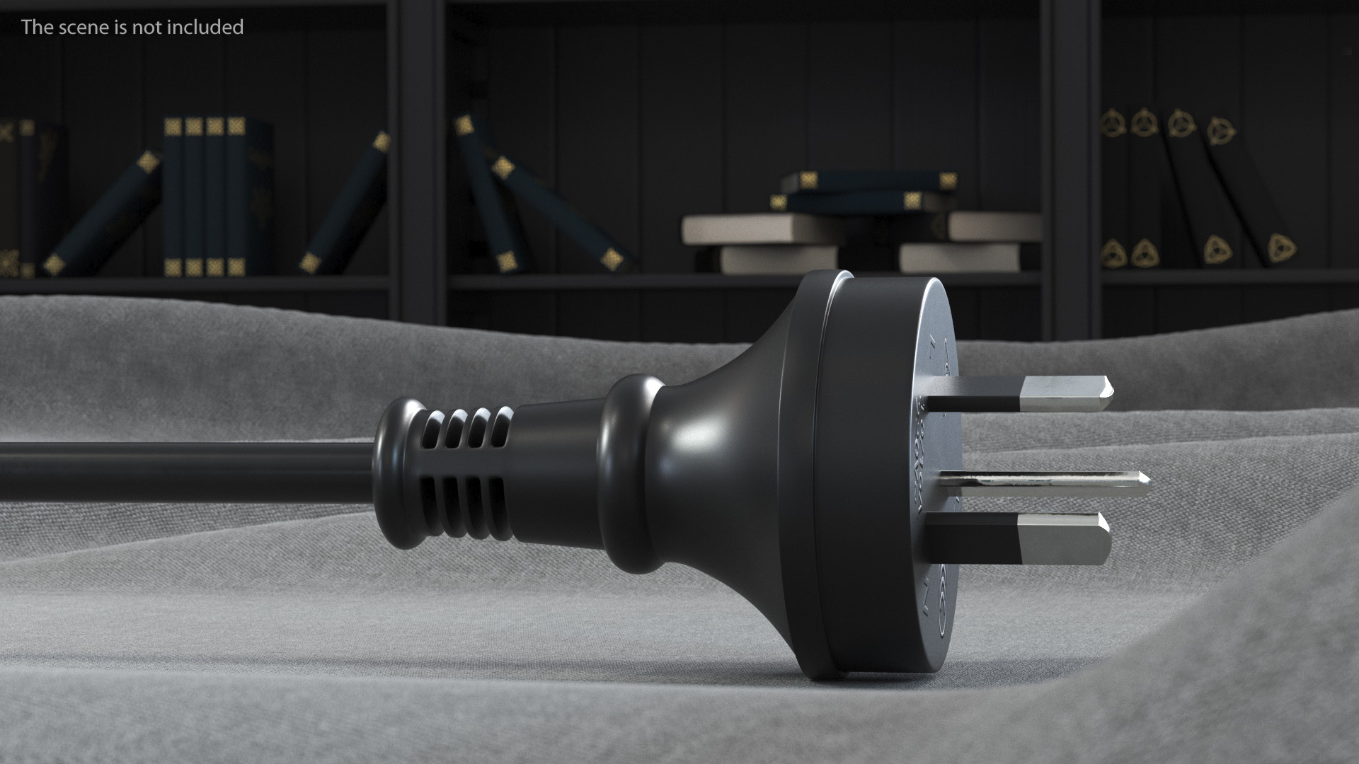 3D model Type I Electric Plug Grounded Rigged for Maya
