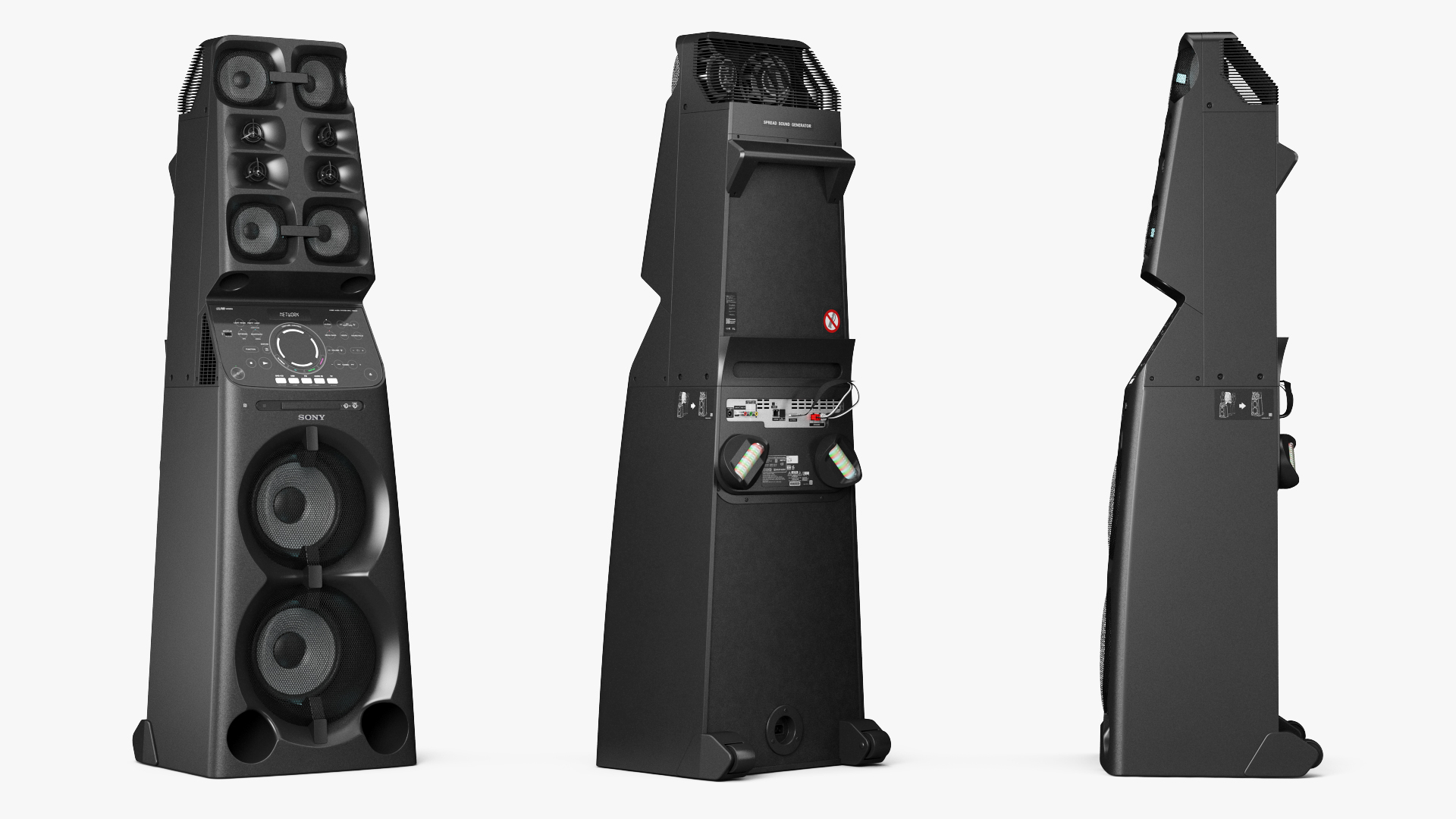 3D Sony V90DW MUTEKI High Power Audio System