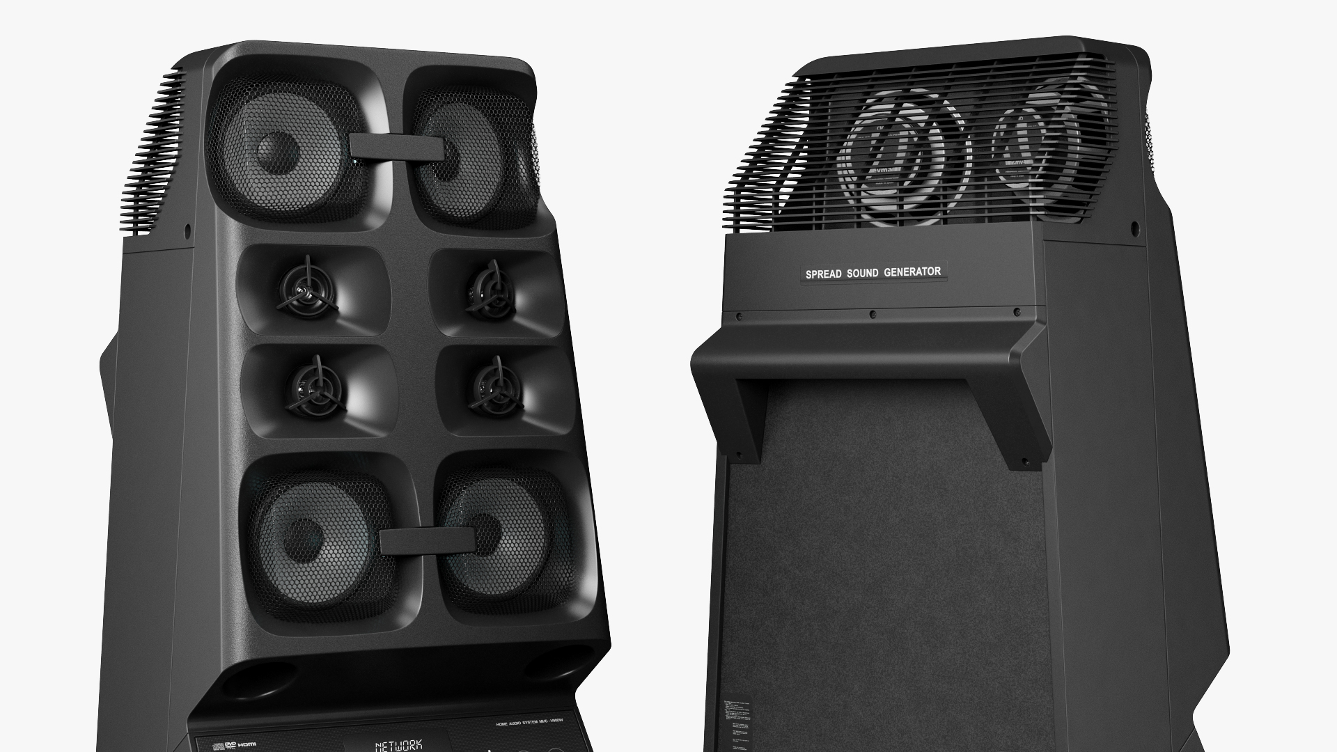 3D Sony V90DW MUTEKI High Power Audio System
