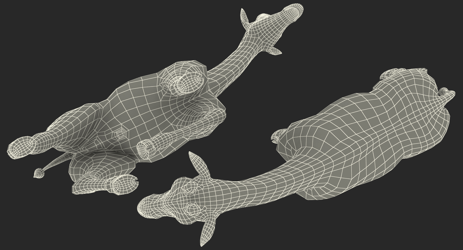 3D African Giraffe Walking Pose model