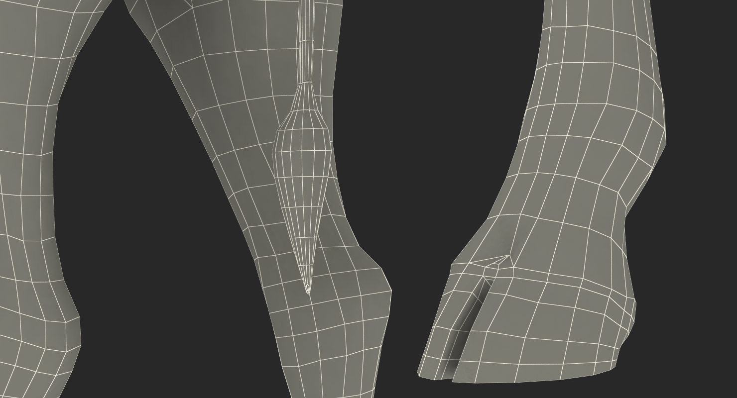 3D African Giraffe Walking Pose model