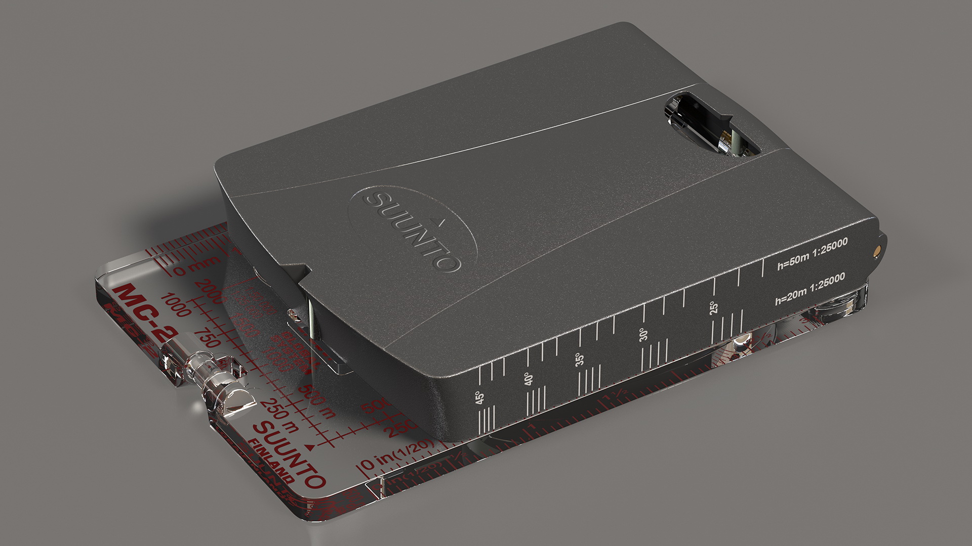 Mirror Compass Open 3D model
