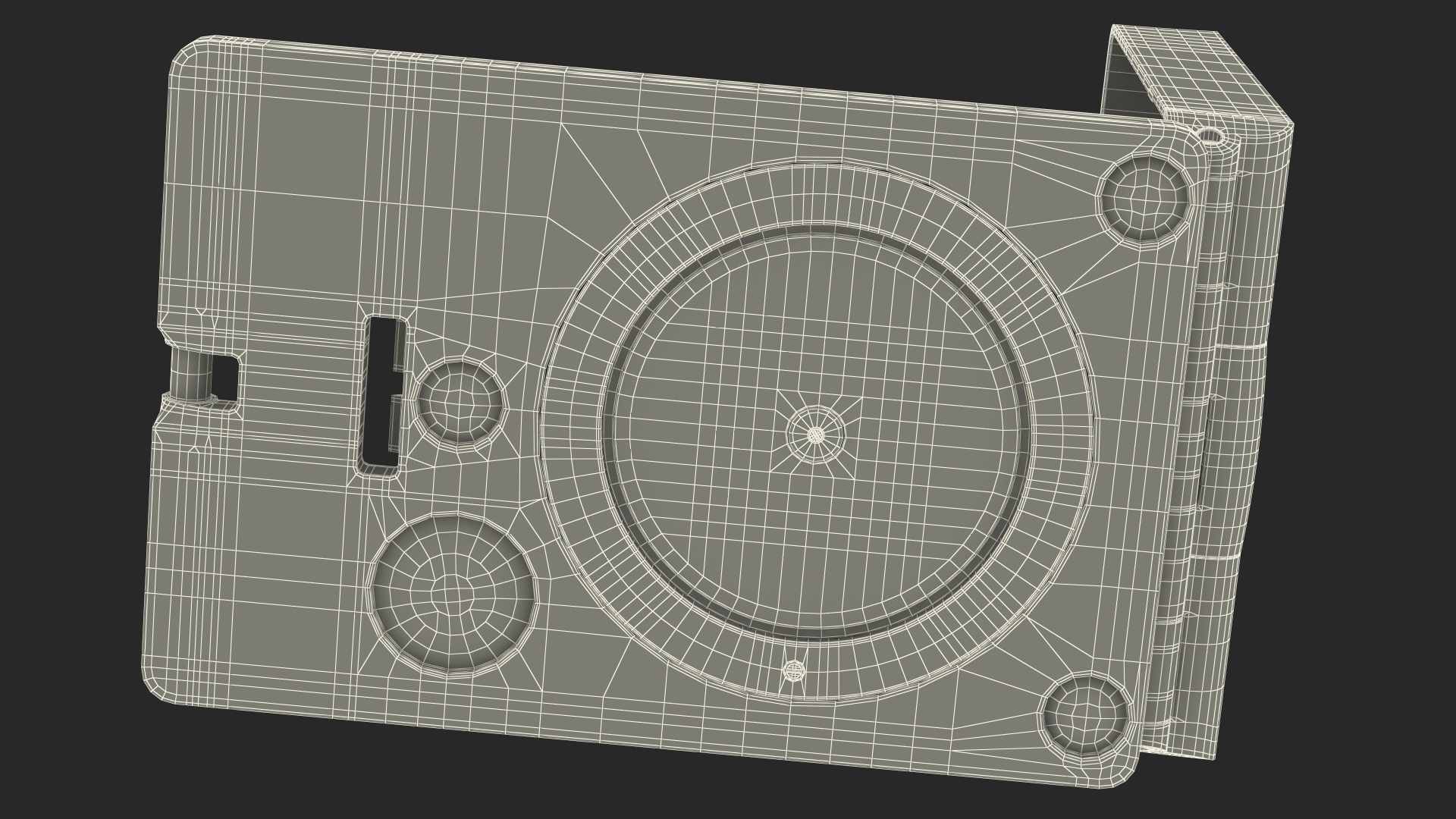 Mirror Compass Open 3D model