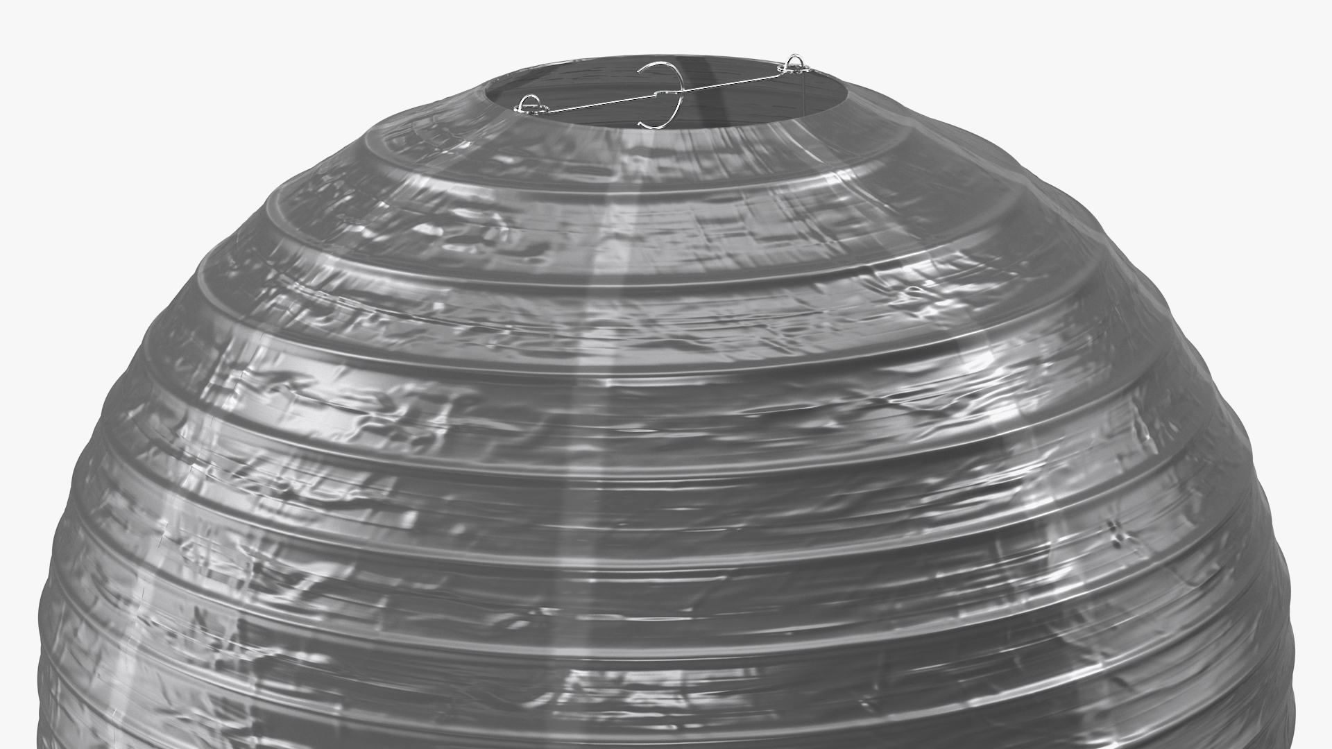 Round Paper Lantern Grey 3D model
