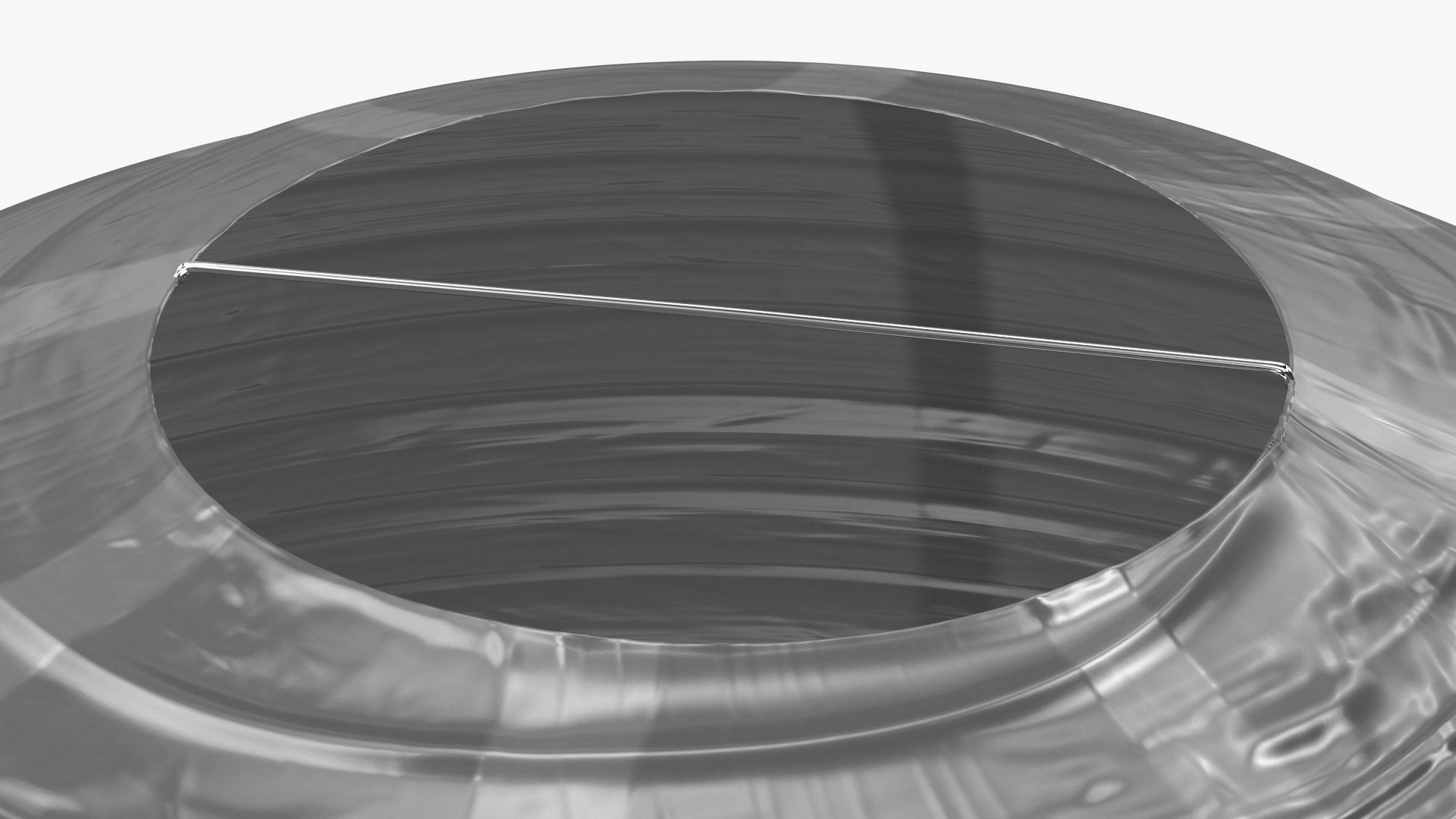 Round Paper Lantern Grey 3D model