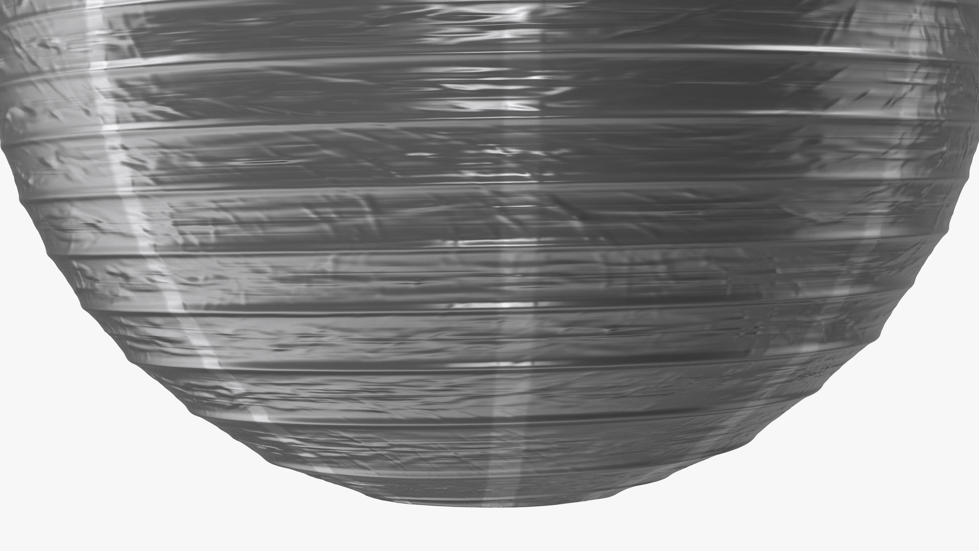 Round Paper Lantern Grey 3D model