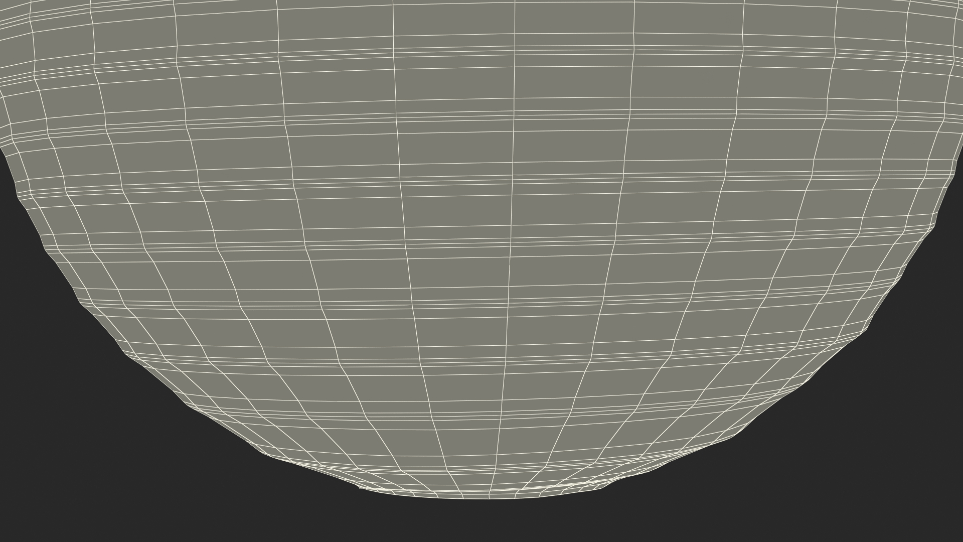 Round Paper Lantern Grey 3D model