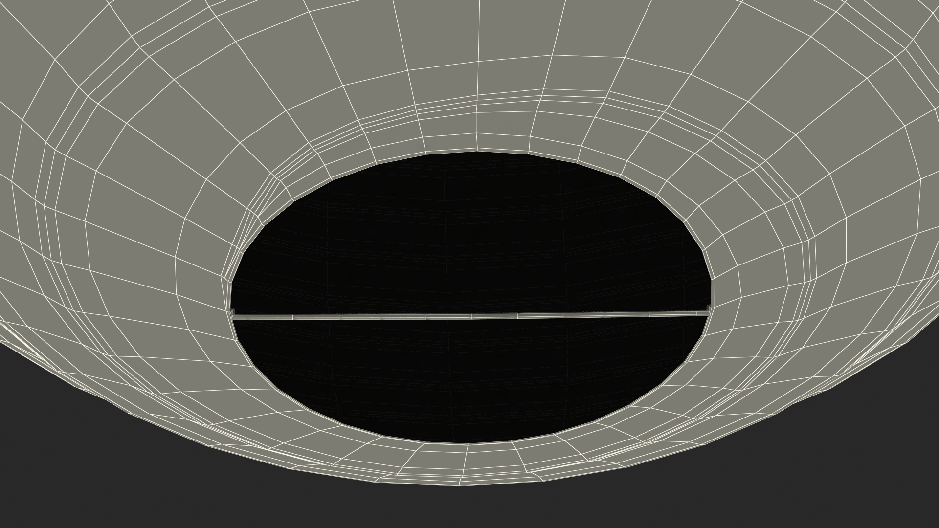 Round Paper Lantern Grey 3D model