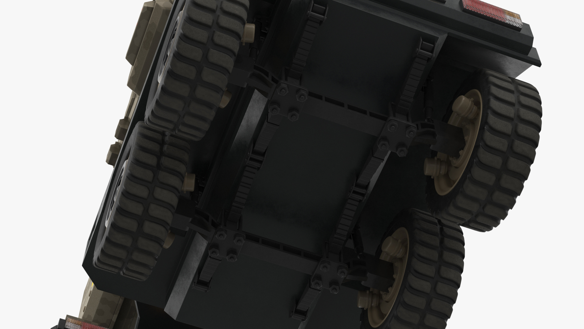 Military Sci Fi Rocket Launcher Truck 3D