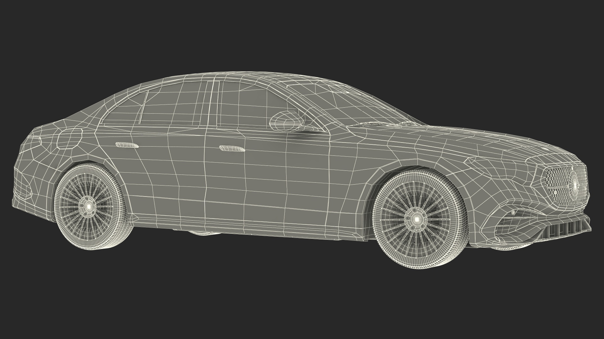 Mercedes E-class Turquoise Color 3D