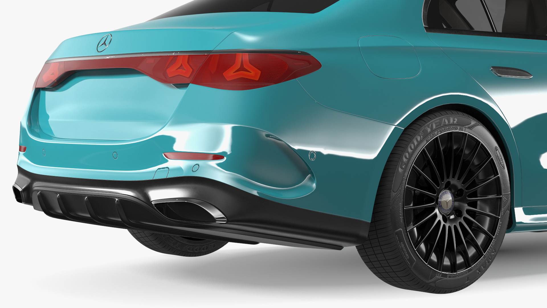 Mercedes E-class Turquoise Color 3D