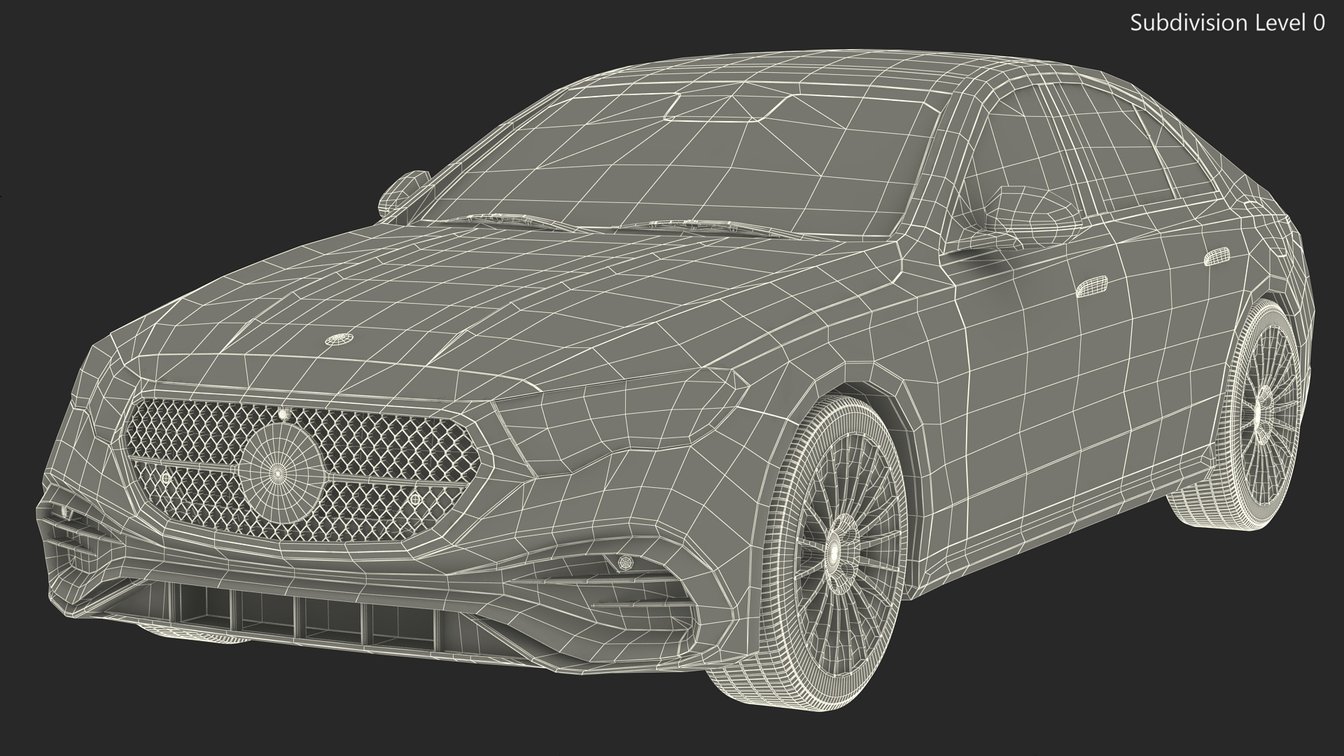 Mercedes E-class Turquoise Color 3D