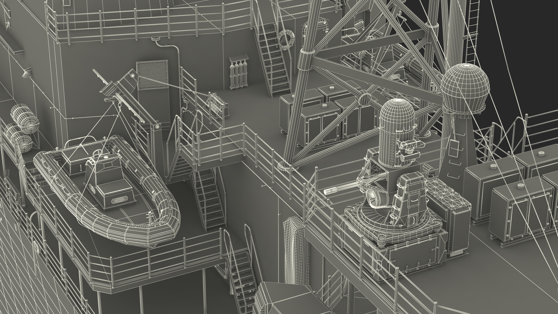 3D US Navy Warship CG-60