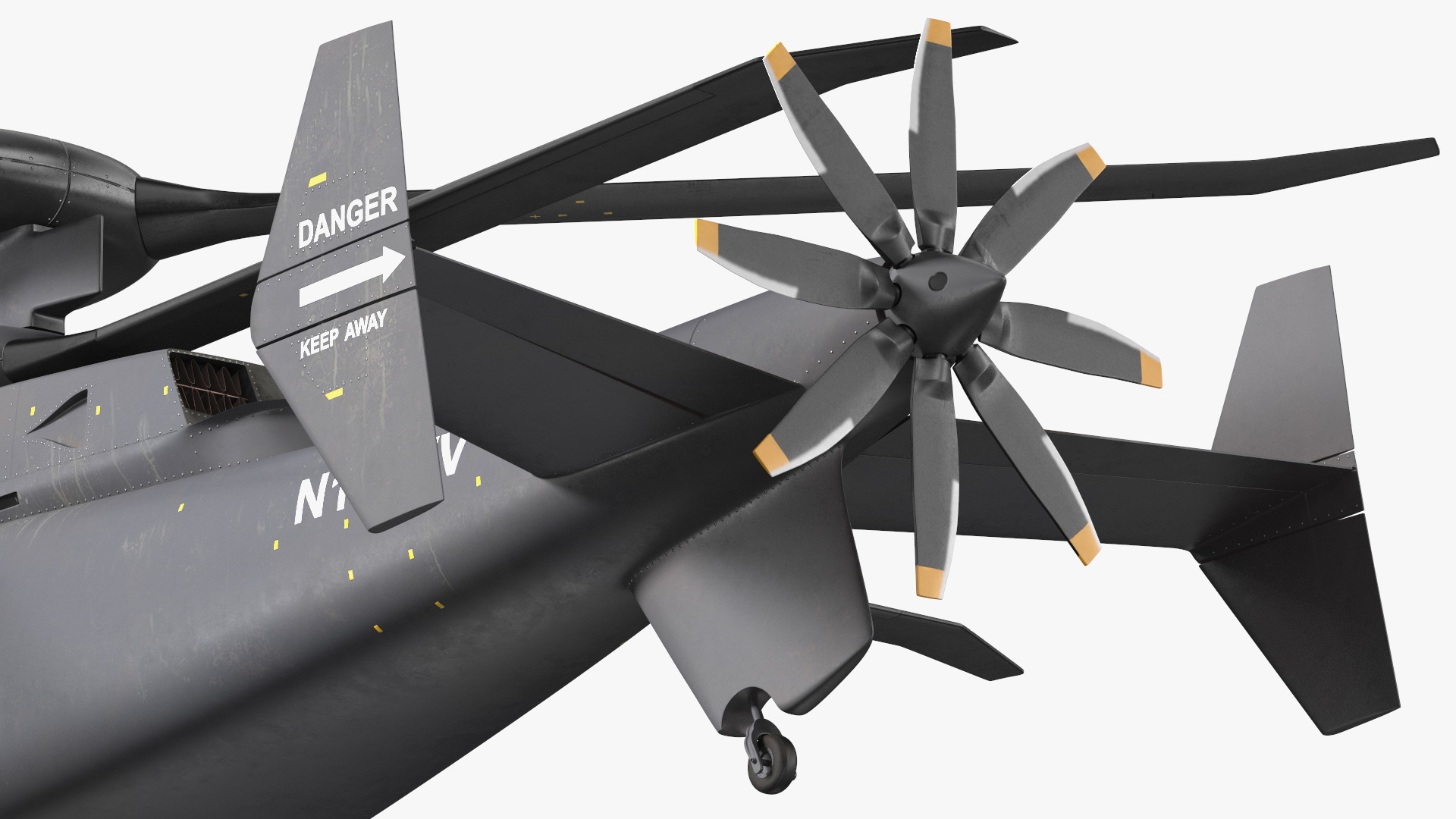 SB-1 Defiant Helicopter Rigged for Cinema 4D 3D model