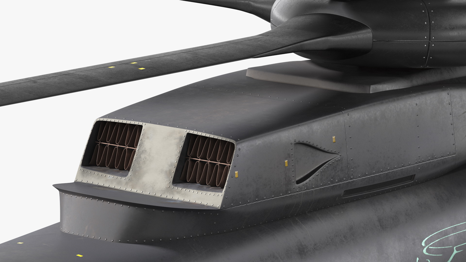 SB-1 Defiant Helicopter Rigged for Cinema 4D 3D model