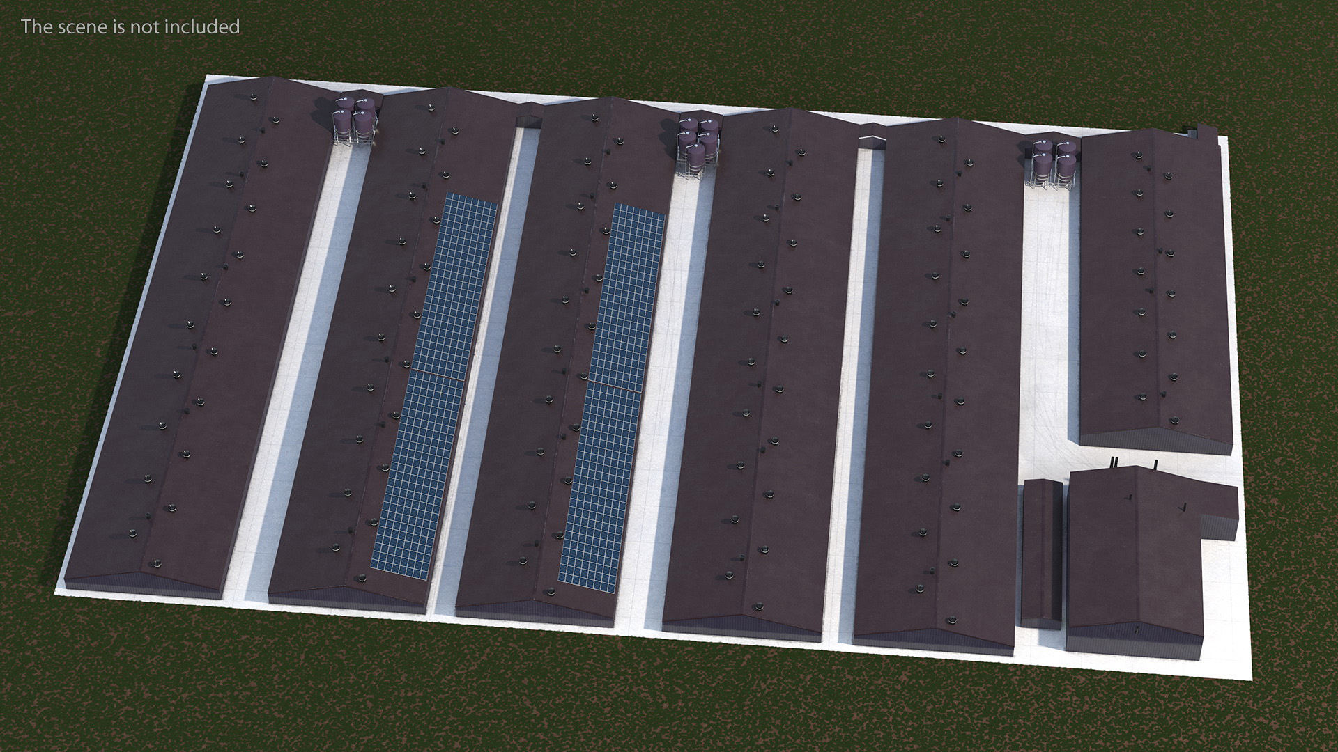3D model Poultry Farming Barn