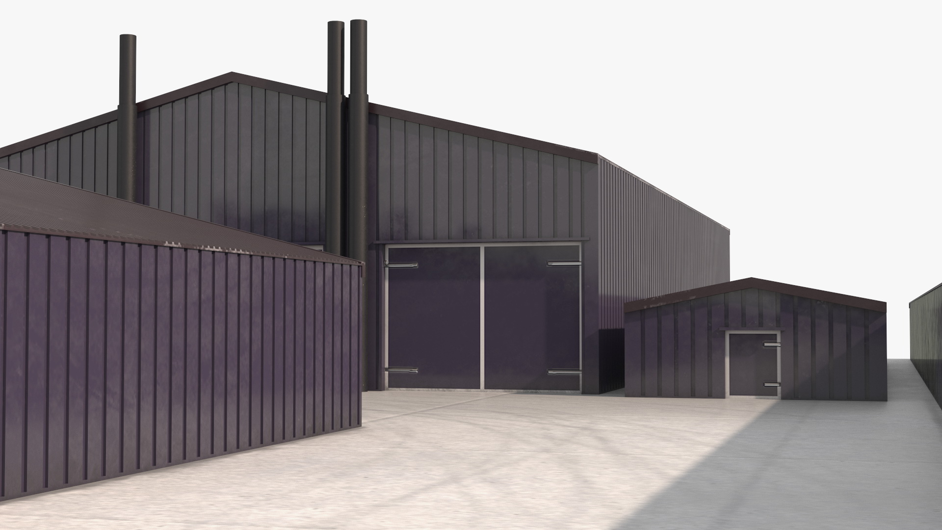 3D model Poultry Farming Barn