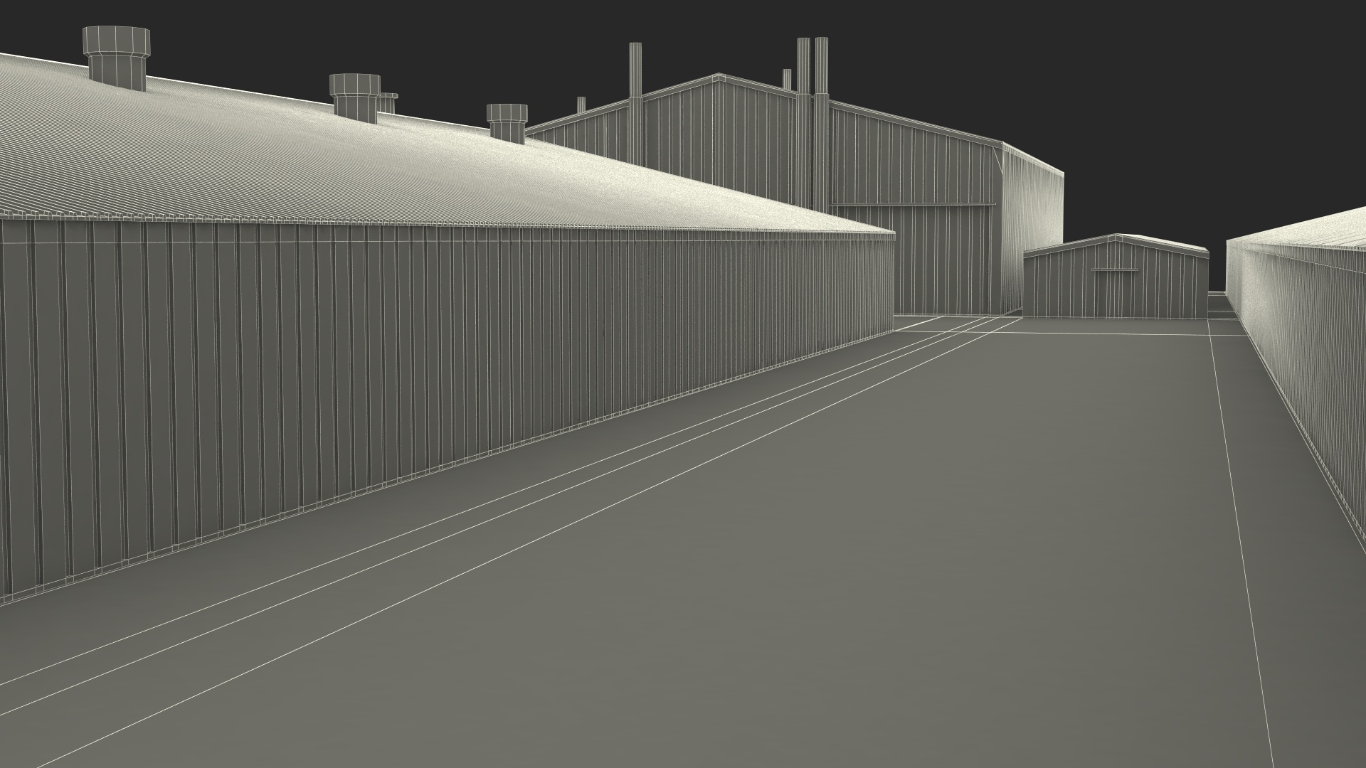 3D model Poultry Farming Barn