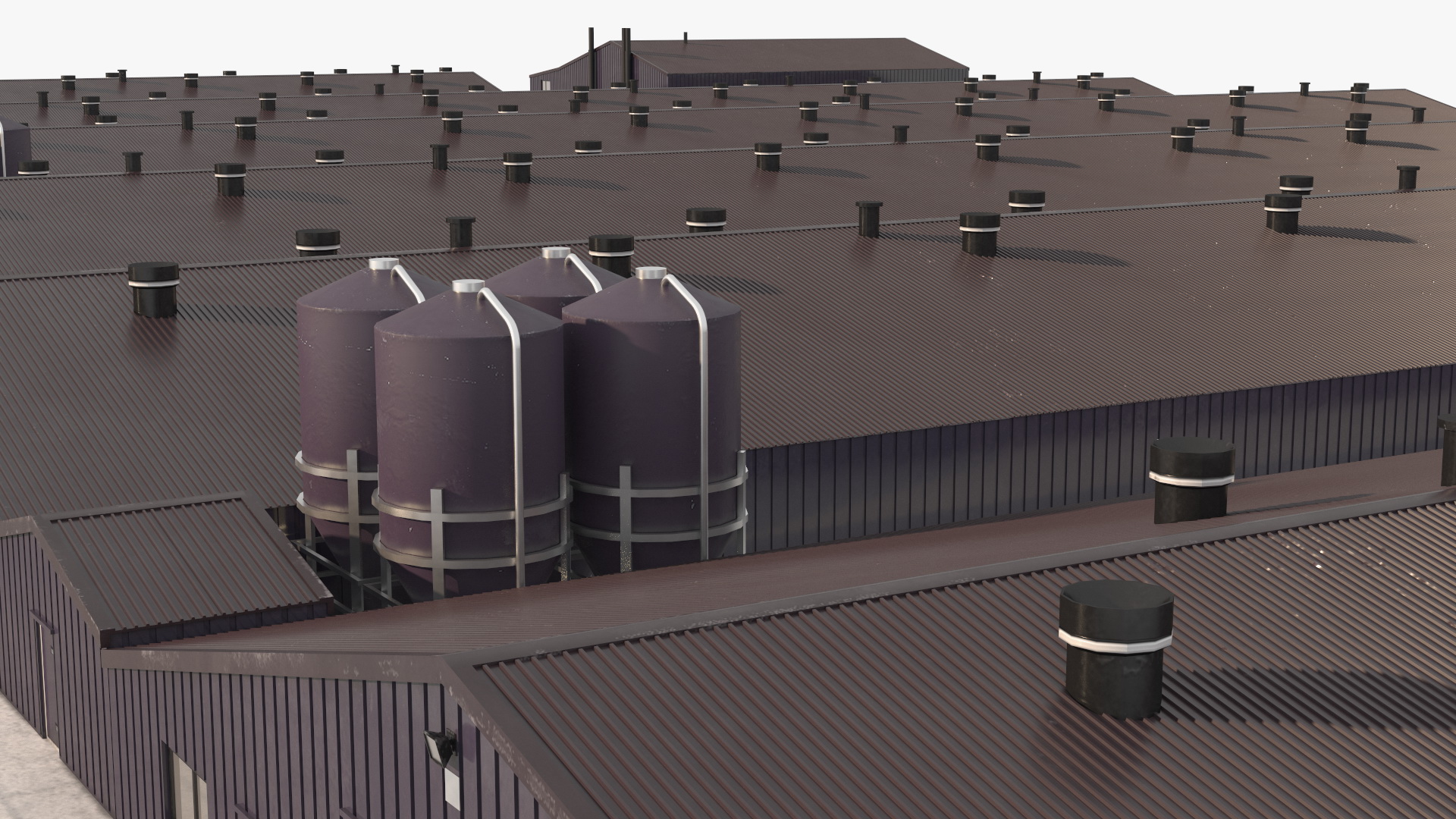 3D model Poultry Farming Barn