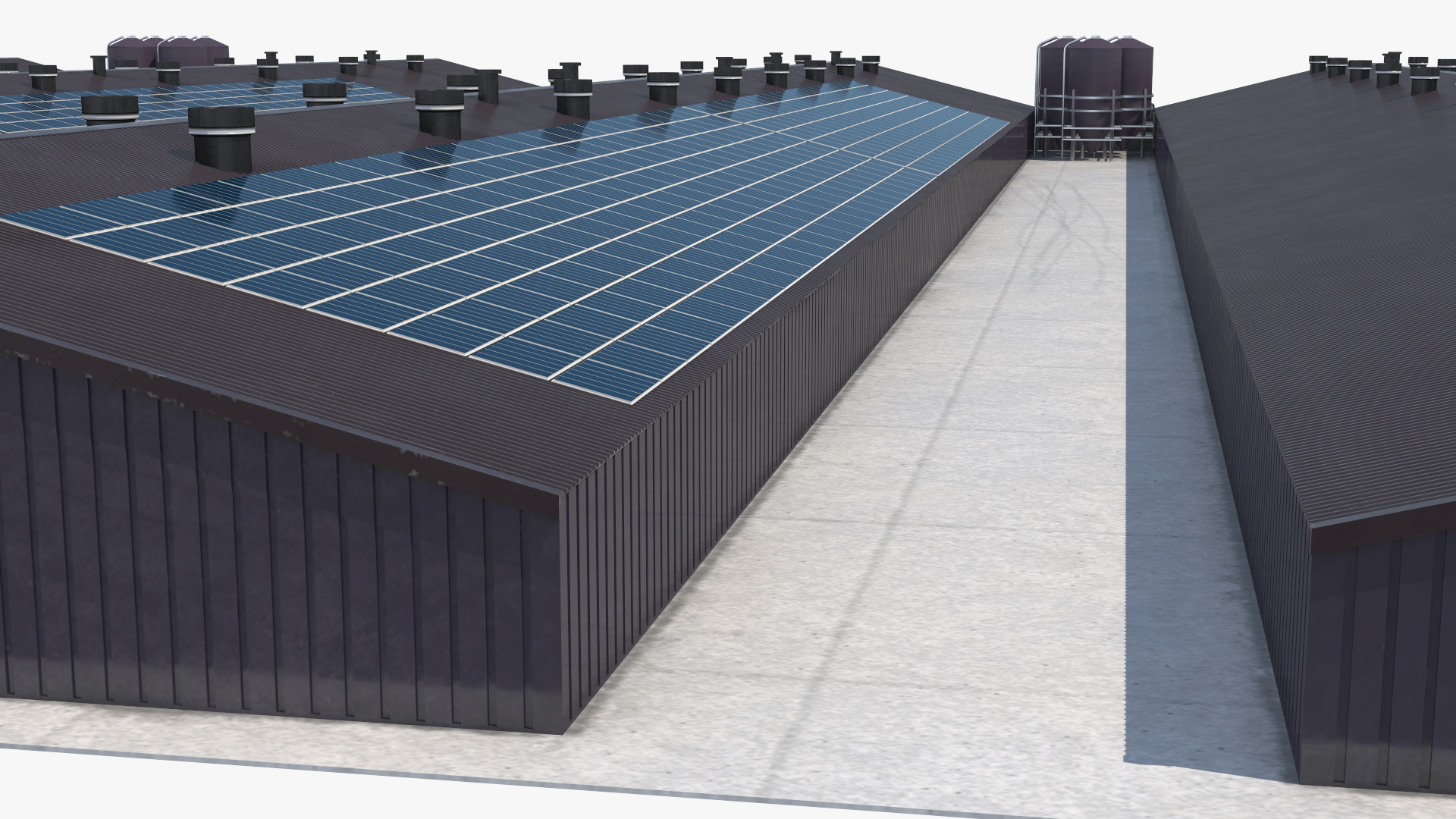 3D model Poultry Farming Barn