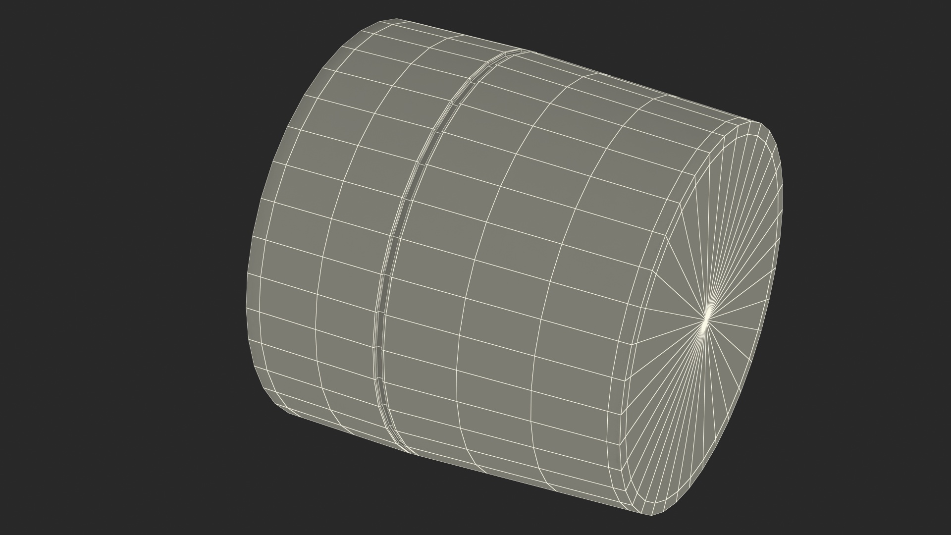 3D Gold Cosmetic Cream Jar model