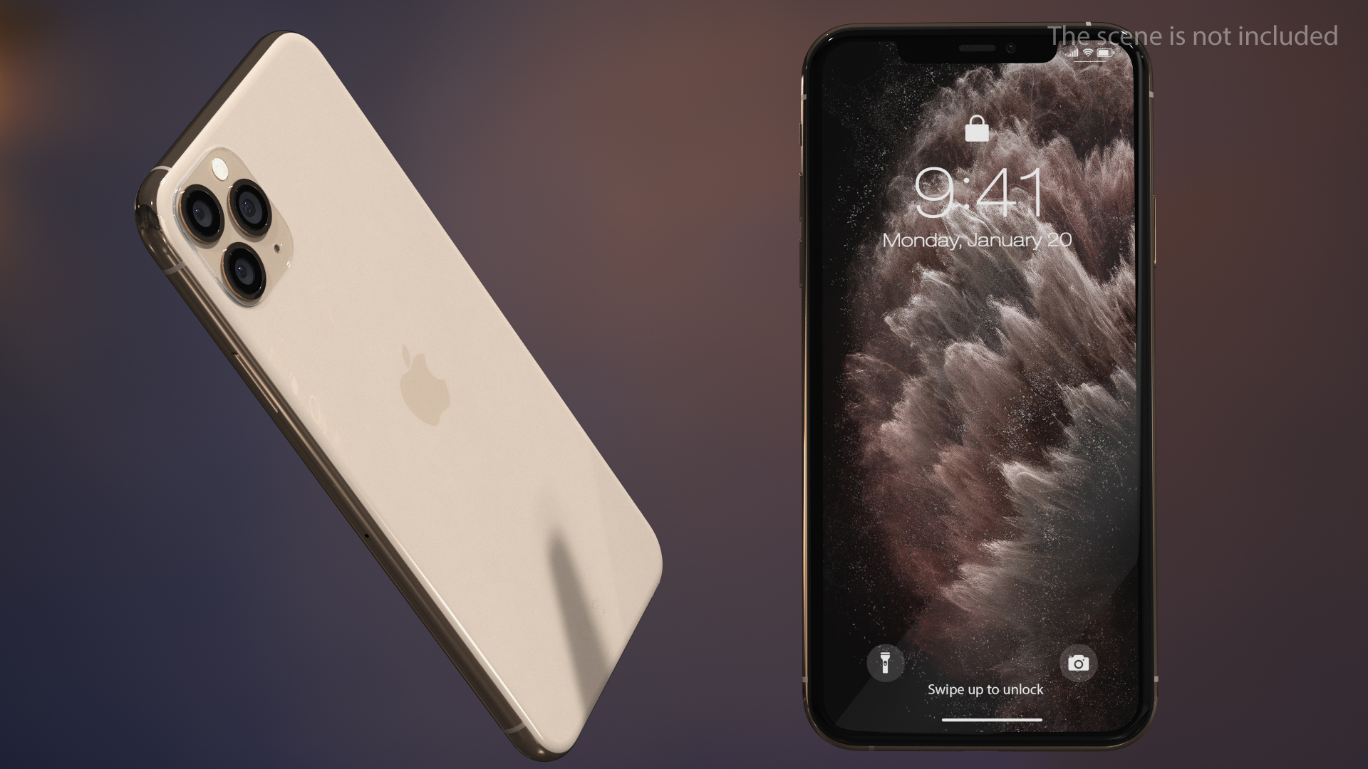 iPhone 11 Pro Max Gold 3D