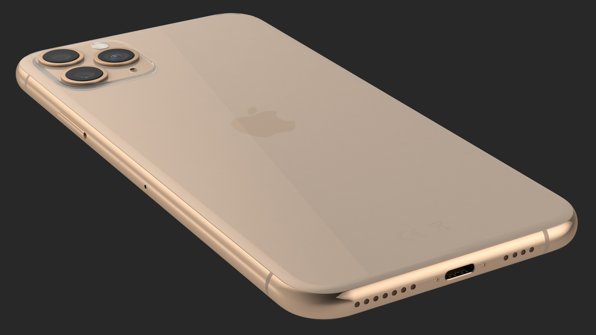 iPhone 11 Pro Max Gold 3D