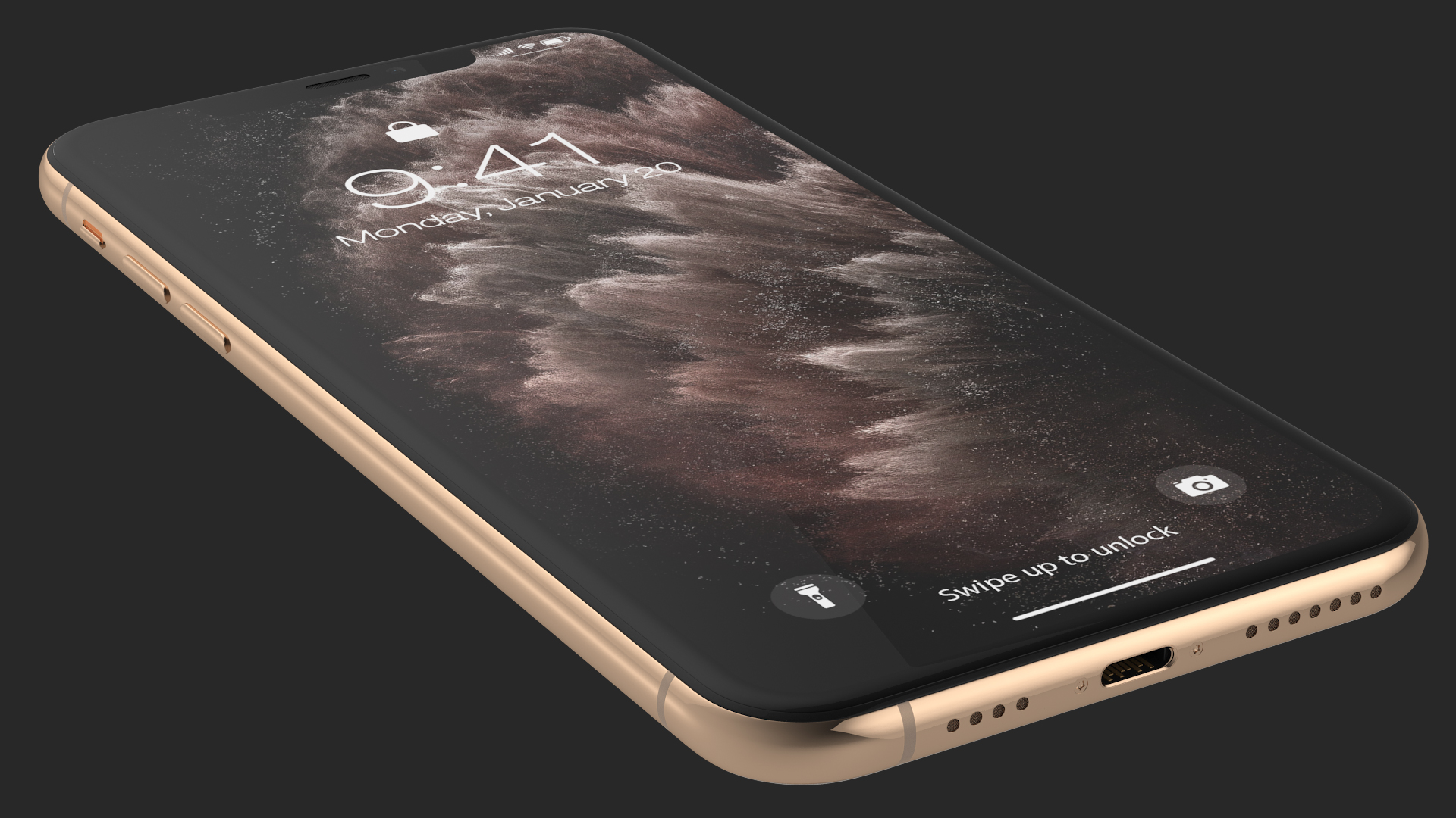 iPhone 11 Pro Max Gold 3D