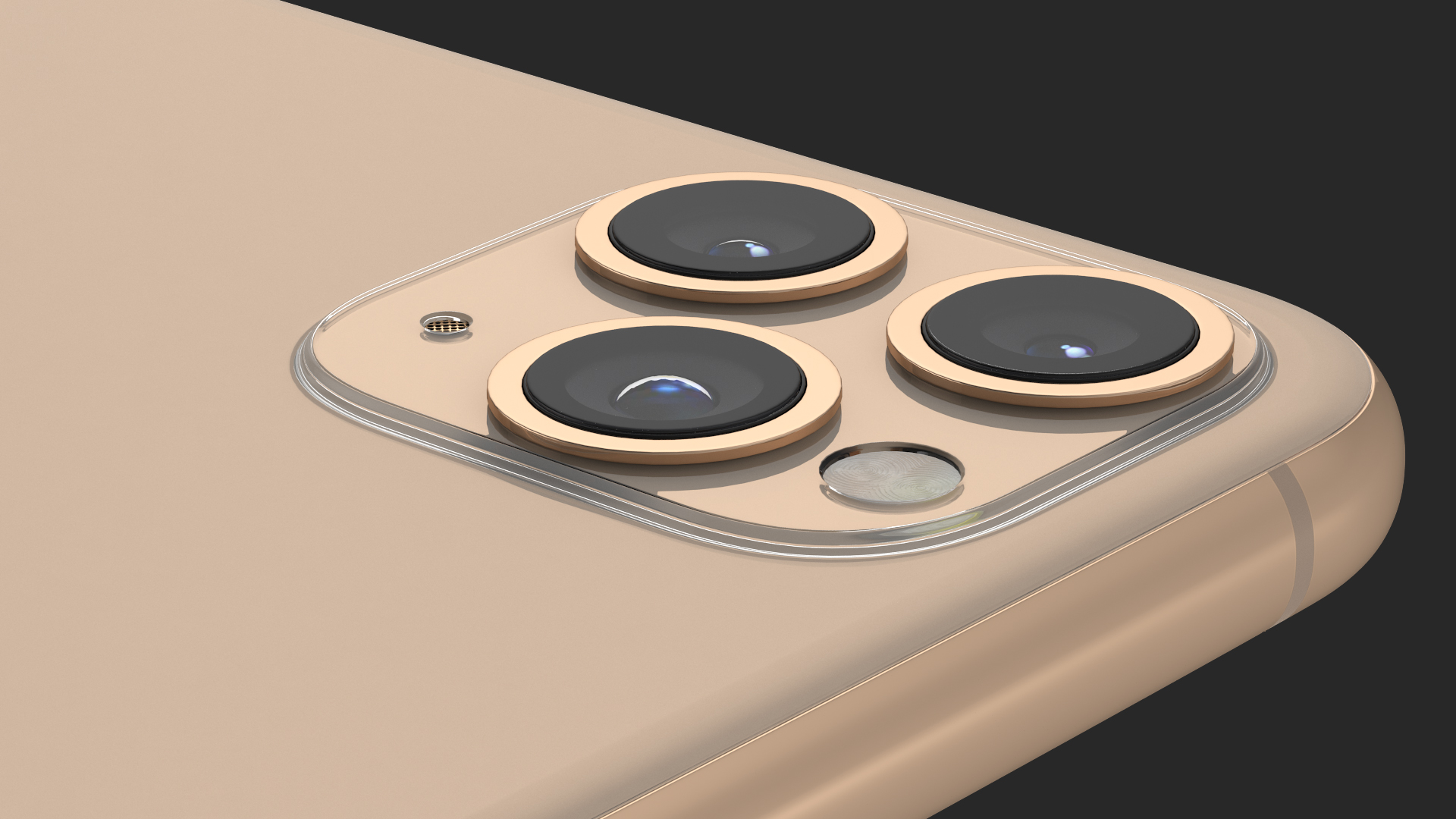 iPhone 11 Pro Max Gold 3D