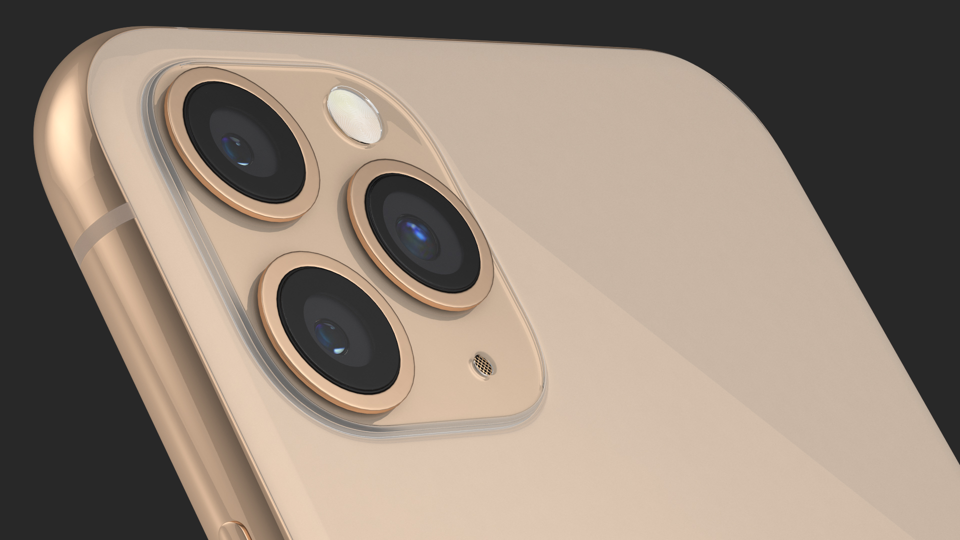 iPhone 11 Pro Max Gold 3D